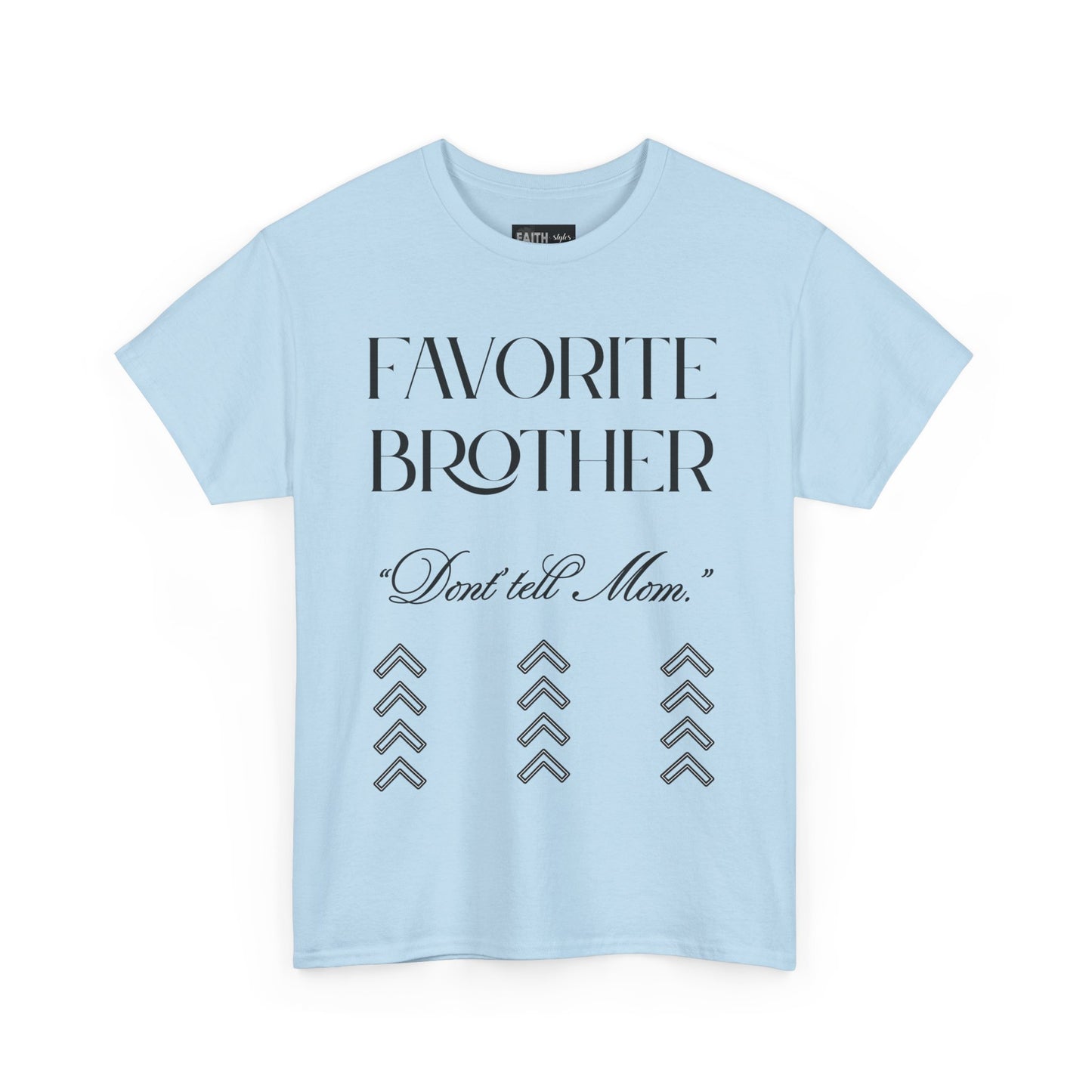 Favorite Brother Unisex Heavy Cotton Tee - Perfect Gift for Siblings, Casual Wear, Birthday, Family Reunion, Everyday Comfort