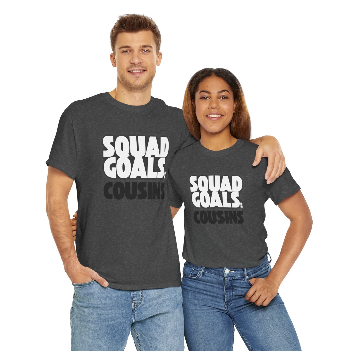 Cousins Squad Goals T-Shirt, Family Reunion Shirt, Unisex Graphic Tee, Cousin Gift, Summer BBQ Style, Matching Family Apparel