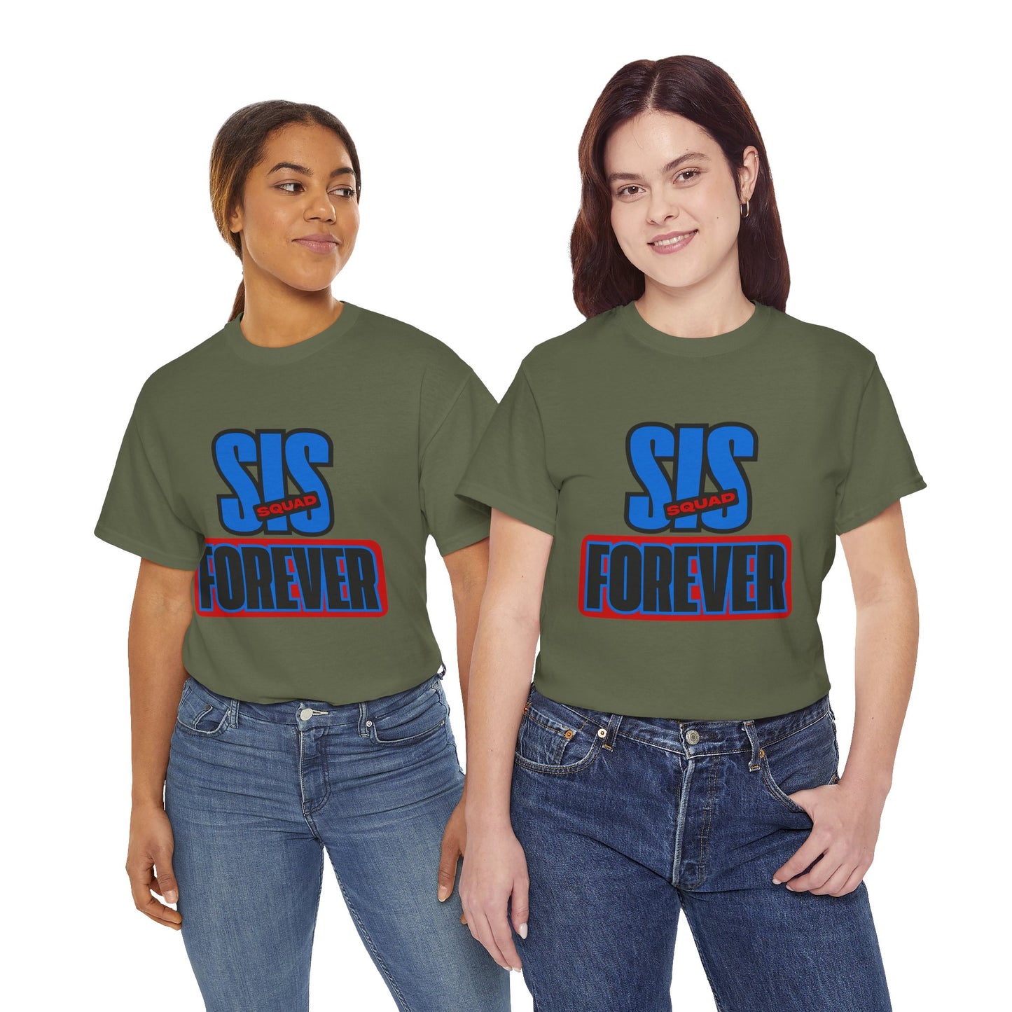 Unisex Heavy Cotton Tee - 'SUS Squad Forever' Graphic Tee, Casual Wear, Gift for Friends, Funny T-Shirt for Events, Streetwear Fashion