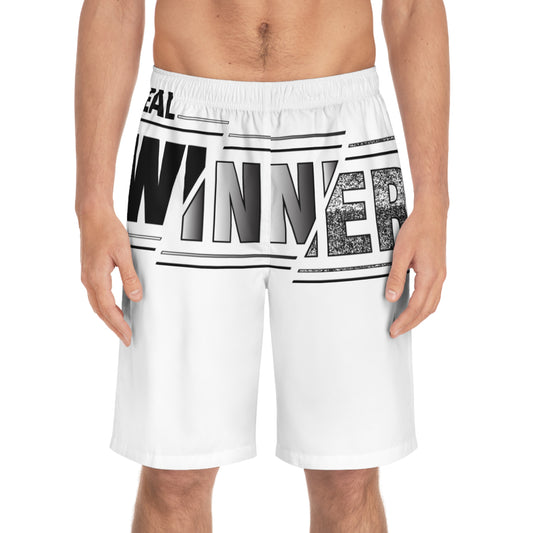 Real Winner Board Shorts | Cool Summer Style, Beachwear, Pool Party, Gift for Him, Sportswear