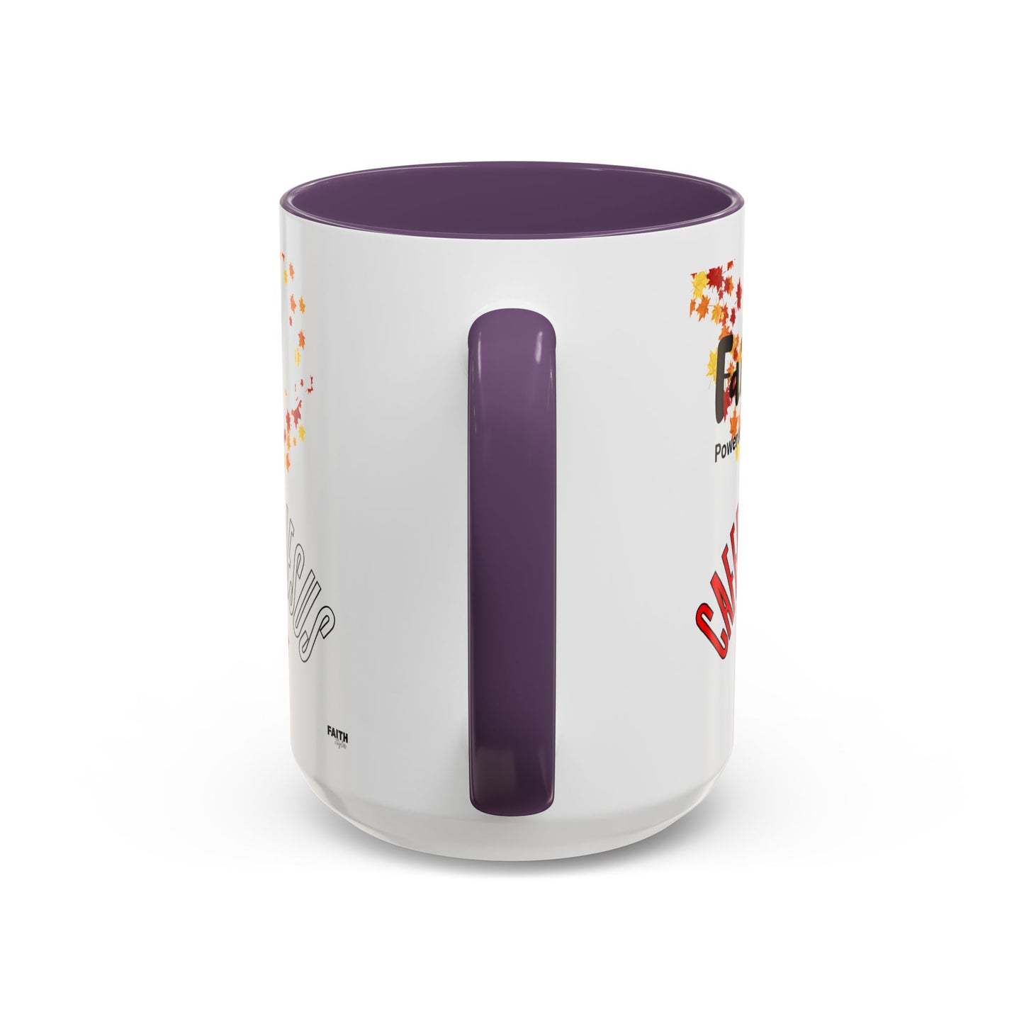 FaithStyles Faith & Caffeine Fall Coffee Mug | Perfect for Autumn Lovers, Thanksgiving Gift, Religious Coffee Cup, Inspirational Drinkware, Cozy Vibes
