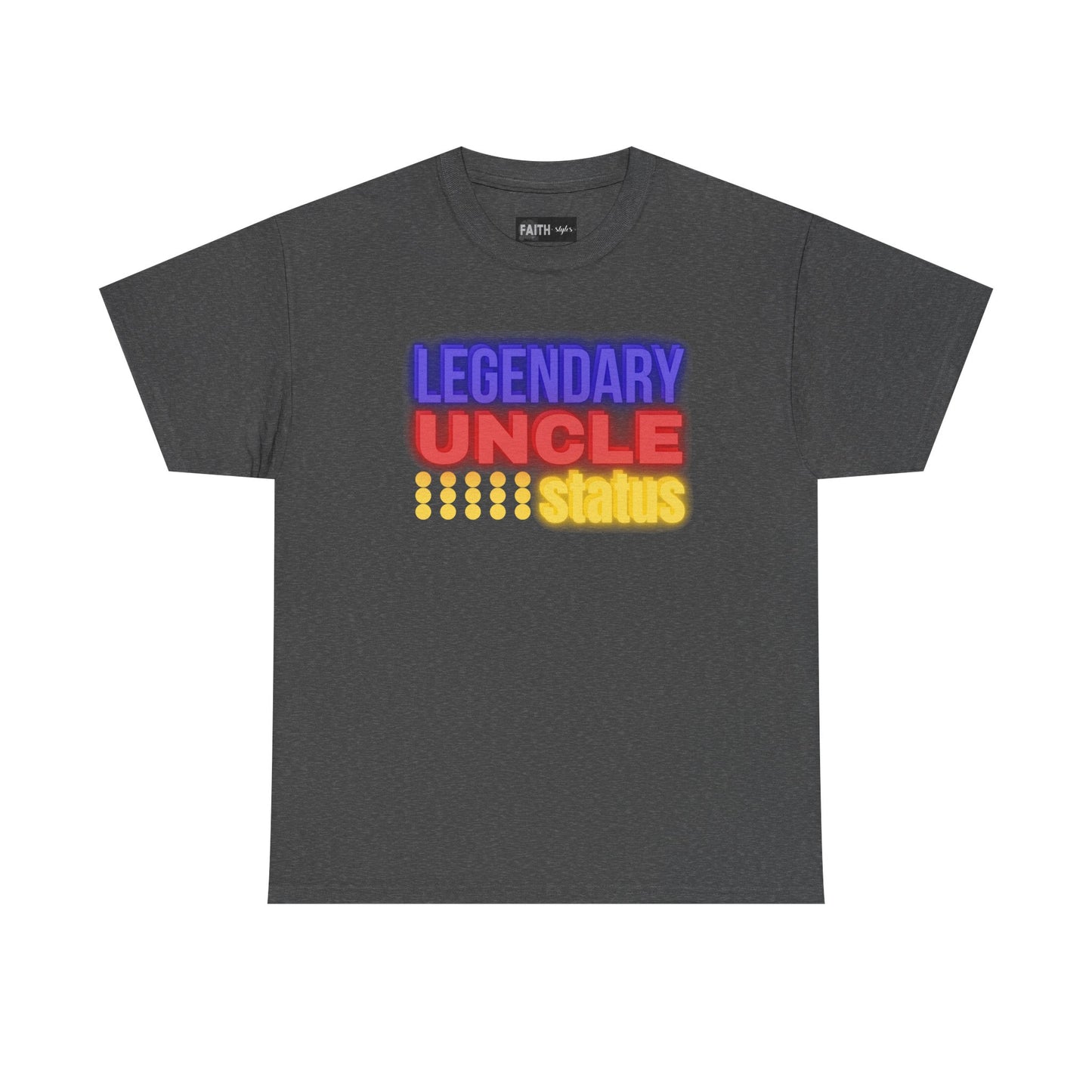 Legendary Uncle Heavy Cotton Tee, Gift for Uncle, Family Reunion Shirt, Fun Uncle T-Shirt, Birthday Gift for Him, Casual Wear