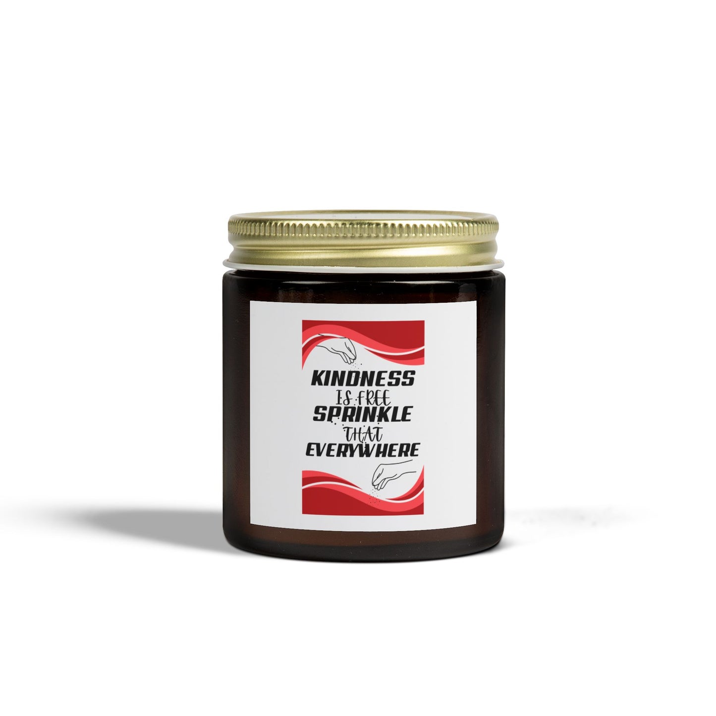 "KINDNESS IF FREE" Scented Candles, Coconut Apricot Wax (4oz, 9oz)