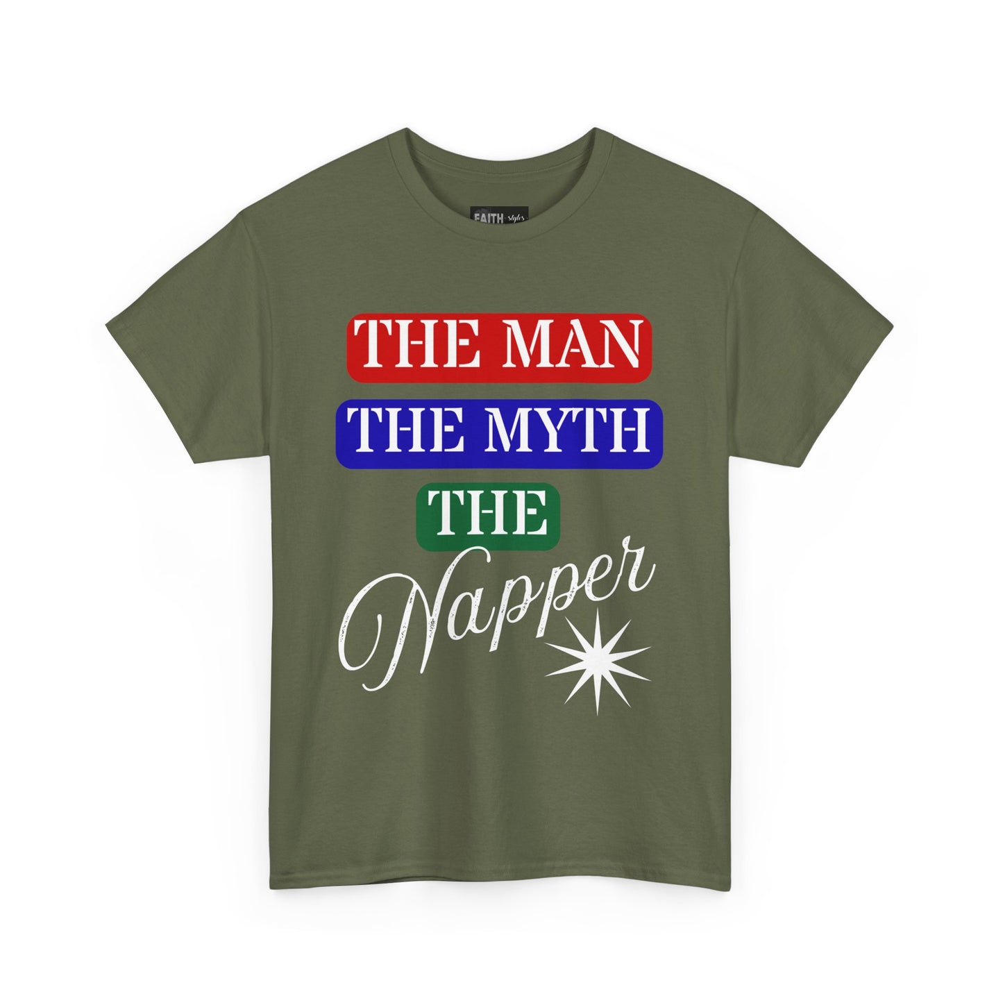 The Man, The Myth, The Napper Tee - Funny Unisex Cotton T-Shirt, Gift for Nap Lovers, Humor Apparel, Relaxation Shirt, Fun Sleepwear