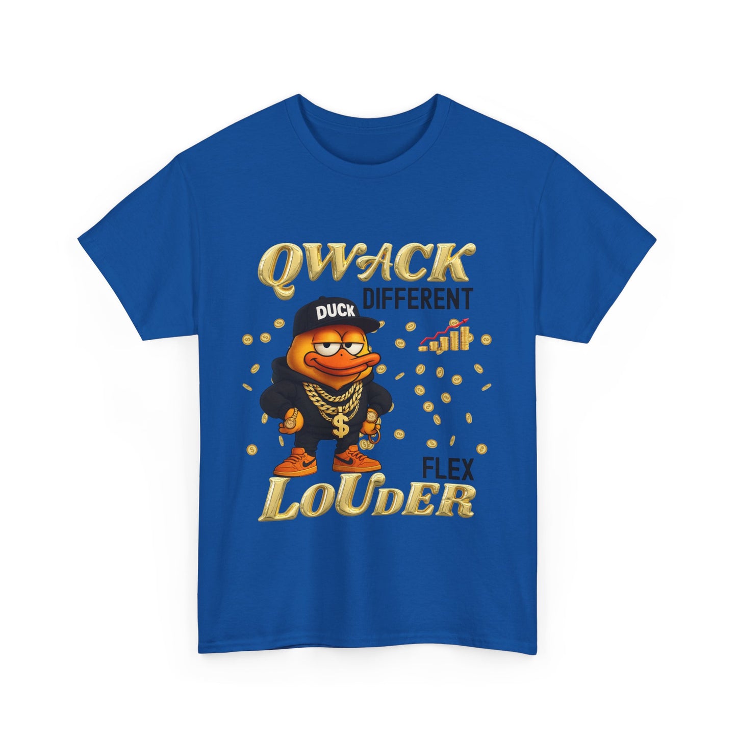 Qwack Different Unisex Heavy Cotton Tee, Fun T-Shirt, Gift for Duck Lovers, Casual Wear, Streetwear Style, Summer Vibes