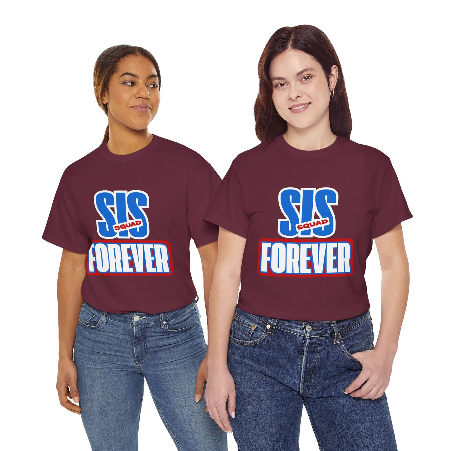 Unisex Heavy Cotton Tee - 'SUS Squad Forever' Graphic Tee, Casual Wear, Gift for Friends, Funny T-Shirt for Events, Streetwear Fashion