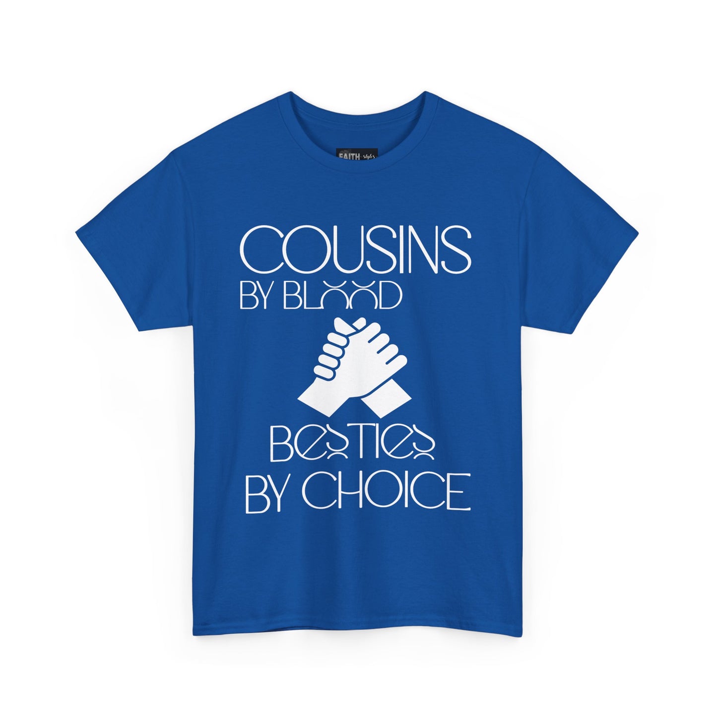 Cousins & Besties Tee, Unisex Heavy Cotton T-Shirt, Family Reunion Apparel, Friendship Gift, Casual Wear, Summer Style