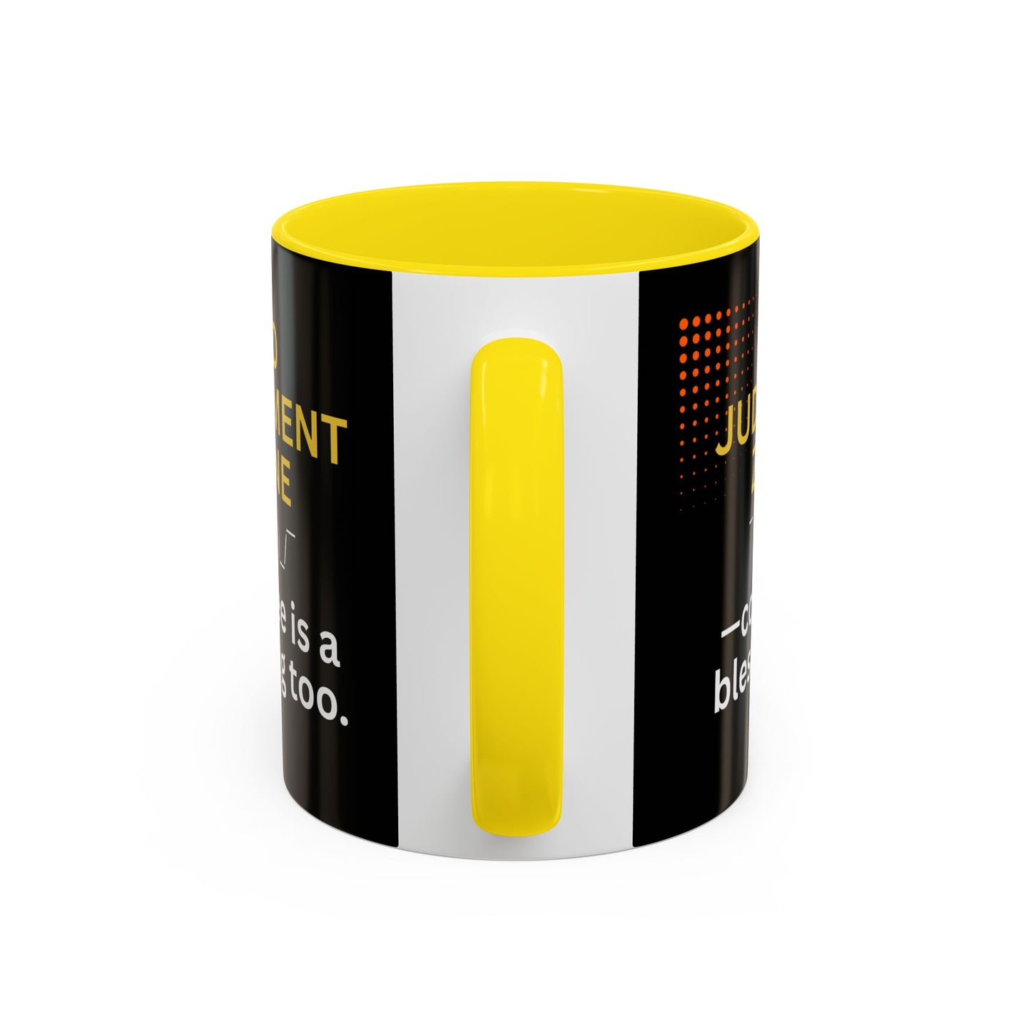 No Judgment Zone Coffee Mug, Funny Gift for Coffee Lovers, Unique Java Cup, Perfect for Birthdays, Inspirational Drinkware