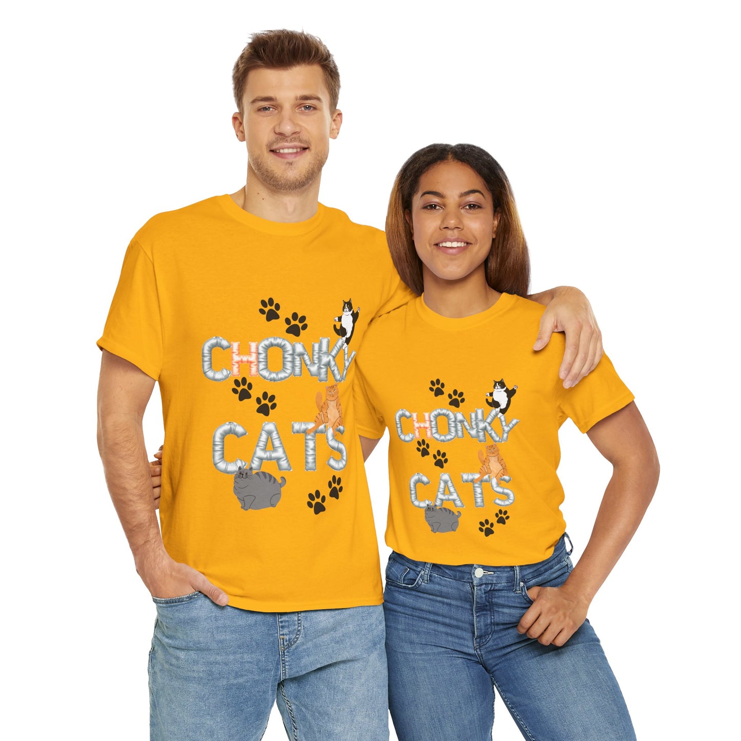 Chonk Cats Unisex Tee - Funny Pet Lovers Shirt, Cat Lover Gift, Humor Tee, Cute Animal Apparel, Gifts for Cat Owners
