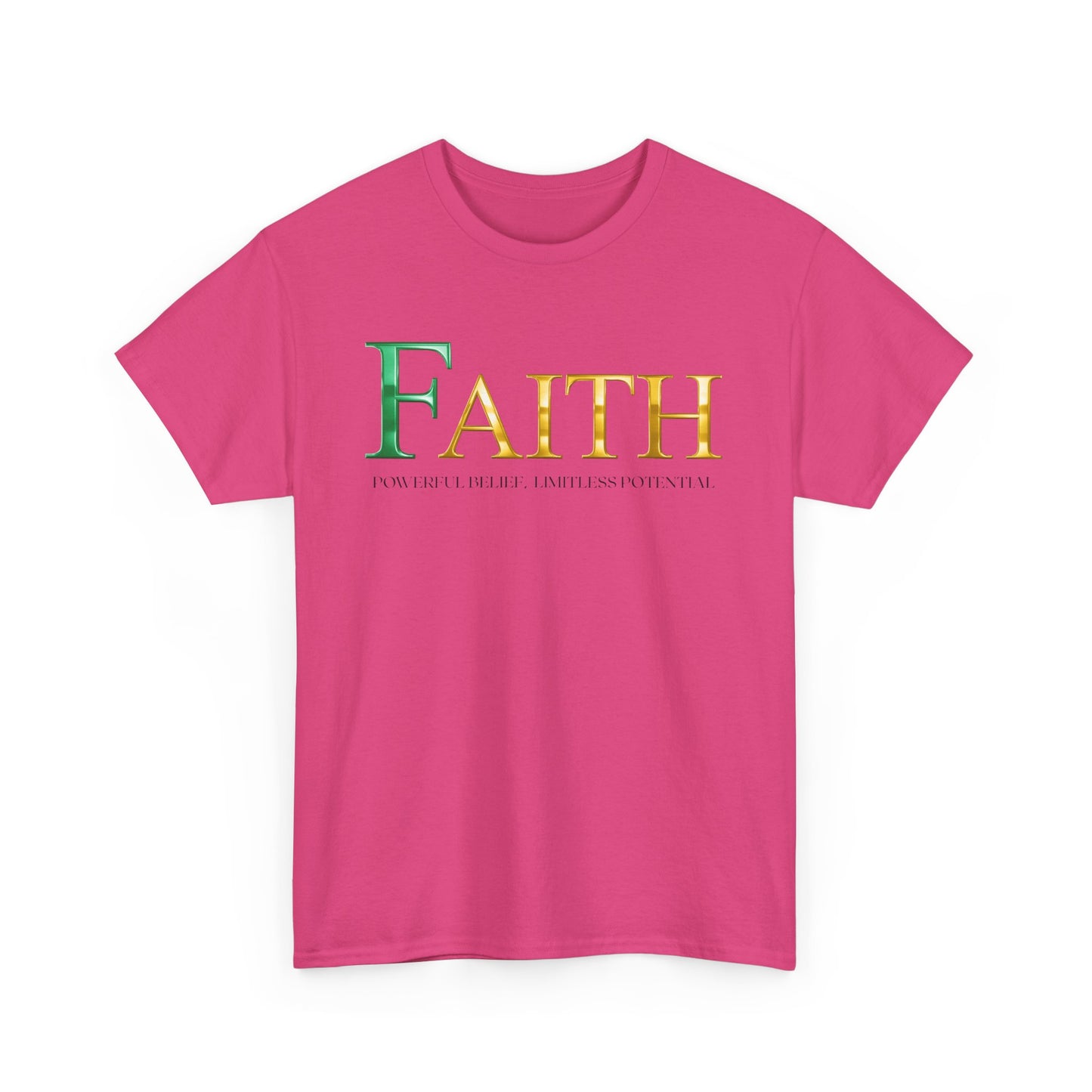 Faith Unisex Heavy Cotton Tee - Inspirational Shirt, Everyday Wear, Faith-Based Gift, Motivational Apparel, Casual Style