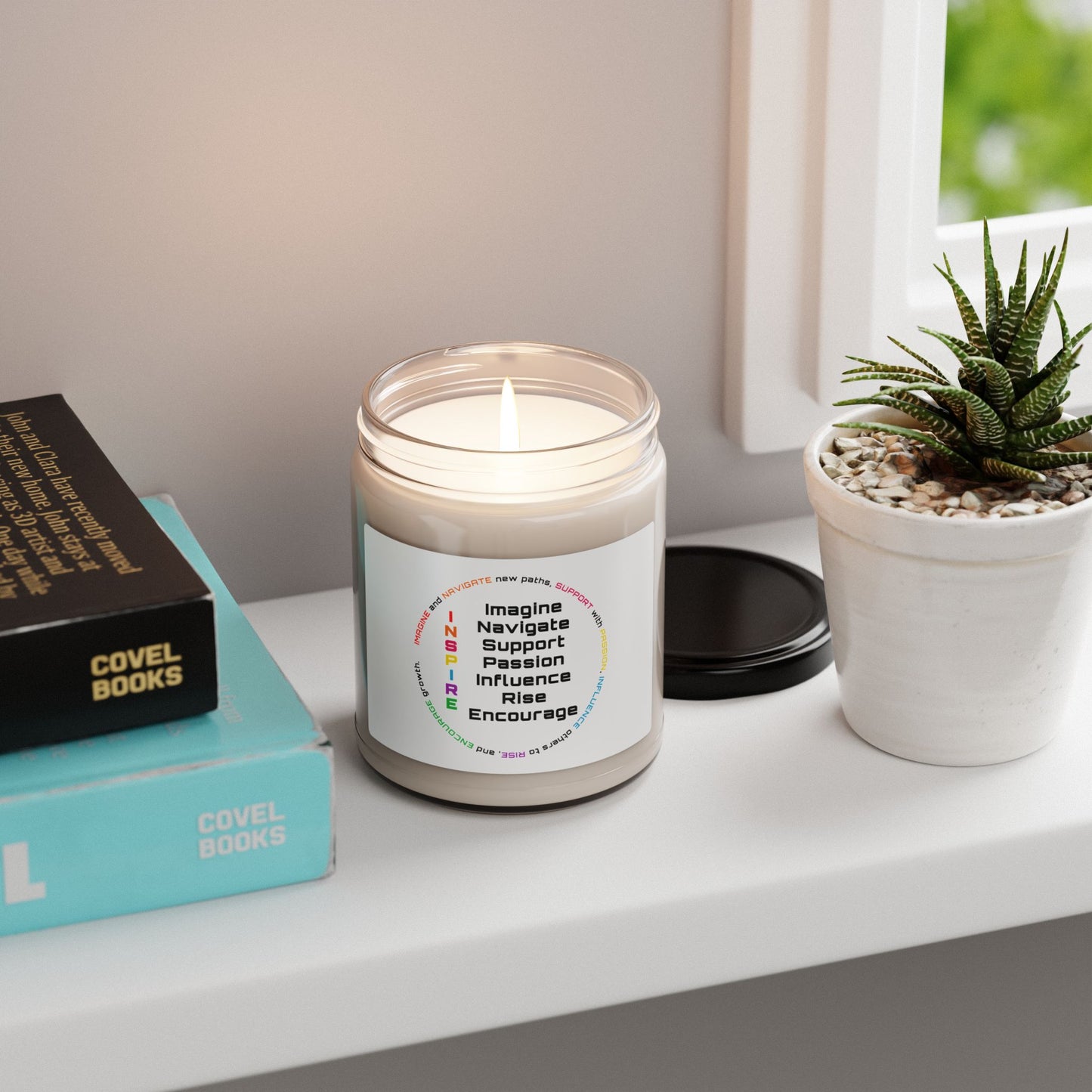 "INSPIRE" Scented Soy Candle, 9oz