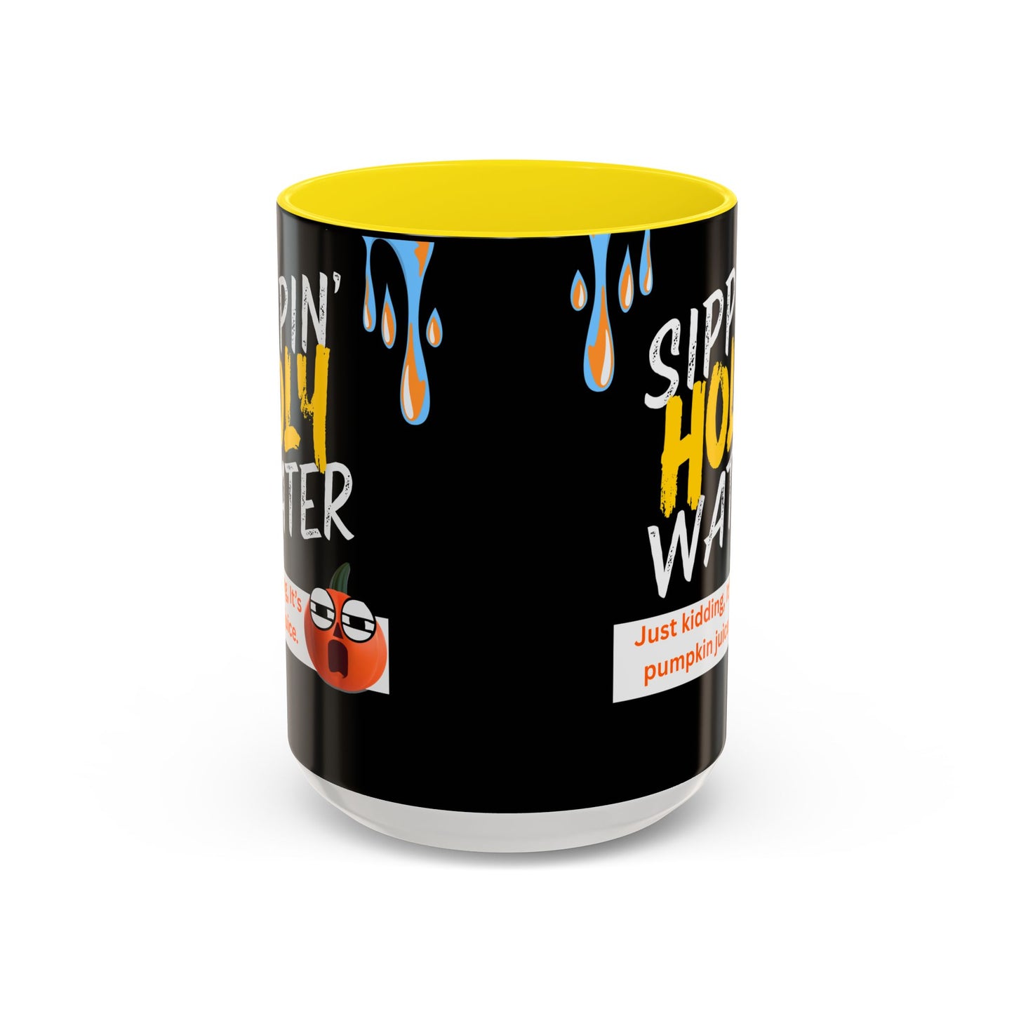 Sippin' Holy Water Coffee Mug, Funny Pumpkin Juice Mug, Halloween Coffee Cup, Unique Gift for Fall, Cute Office Mug, Quirky Kitchenware