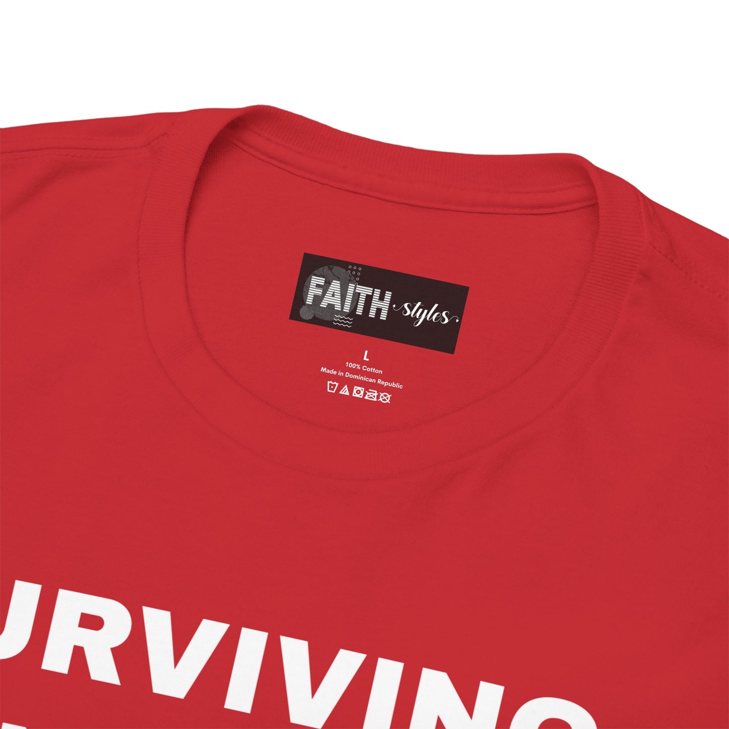 Surviving on Coffee Tee - Unisex Heavy Cotton Shirt, Funny Gift for Coffee Lovers, Perfect for Everyday Wear, Birthday & Holidays