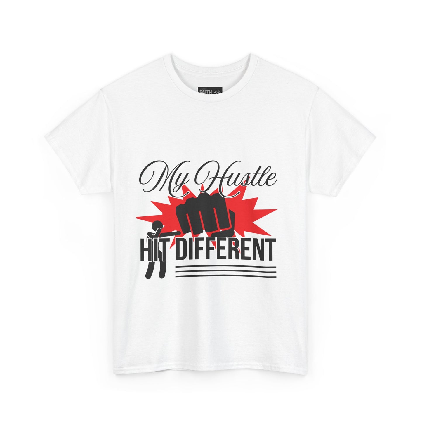 My Hustle Hits Different Cotton Tee, Motivational T-Shirt, Unisex Casual Wear, Gift for Entrepreneurs, Hustle Culture Apparel, Workout Shirt