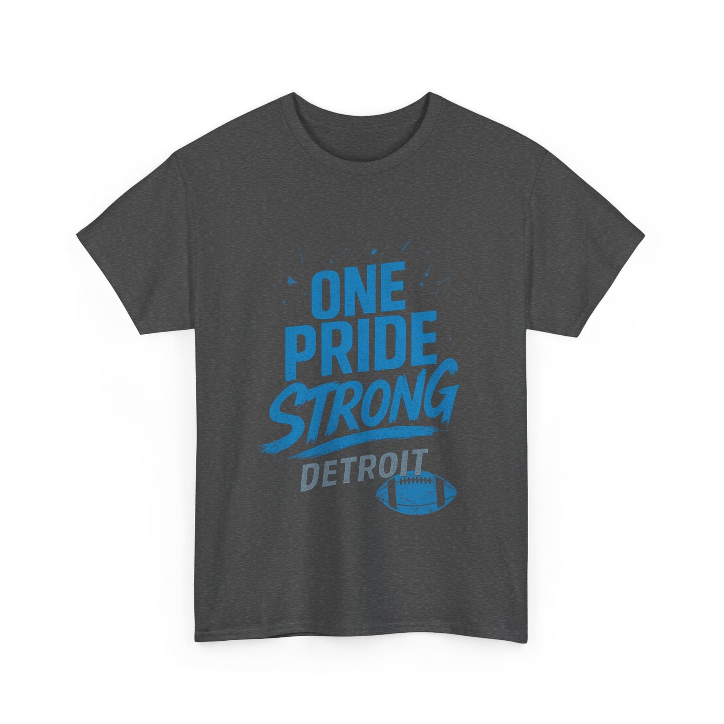 Detroit Lions Pride Tee - Male Heavy Cotton T-Shirt, Football Fan Apparel, Game Day Gear, Gift for Sports Lovers, Casual Wear