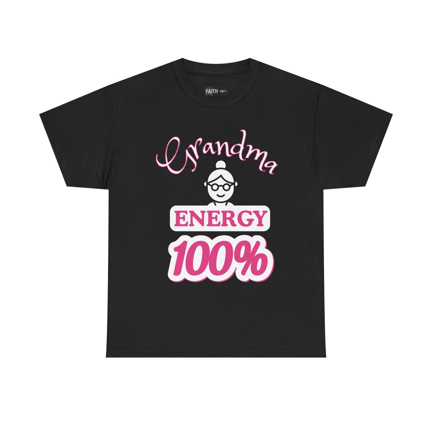 Fun Grandma Energy T-Shirt, Gift for Grandmothers, Casual Tee, Family Reunion Wear, Cute Gift for Mother's Day, Humor Shirt