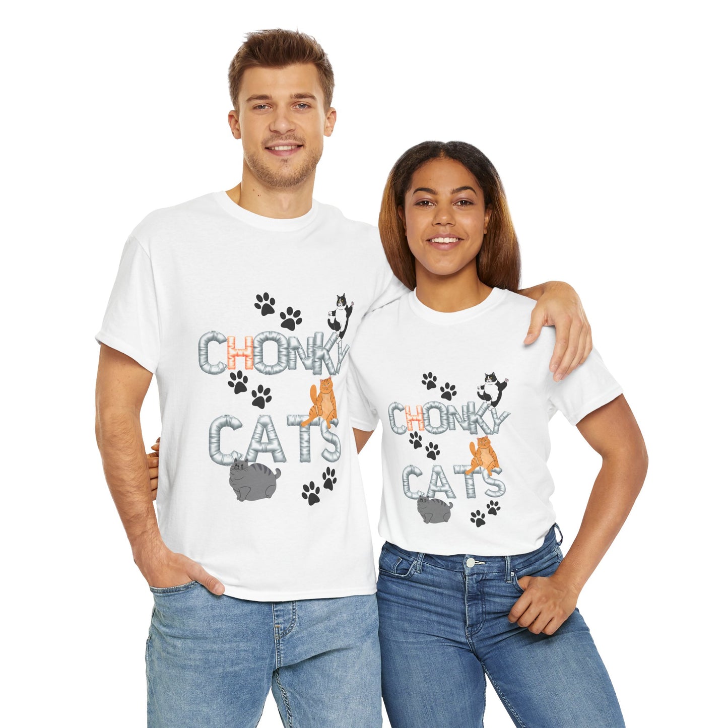Chonk Cats Unisex Tee - Funny Pet Lovers Shirt, Cat Lover Gift, Humor Tee, Cute Animal Apparel, Gifts for Cat Owners