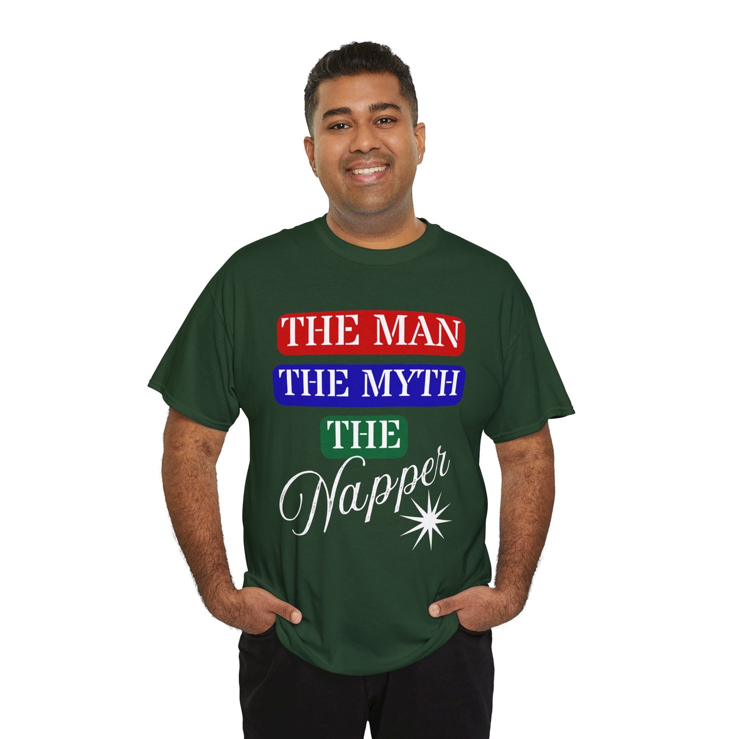 The Man, The Myth, The Napper Tee - Funny Unisex Cotton T-Shirt, Gift for Nap Lovers, Humor Apparel, Relaxation Shirt, Fun Sleepwear