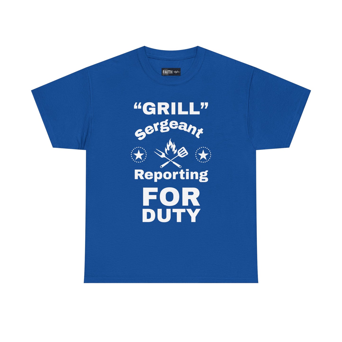 Grill Sergeant Tee - Perfect for BBQs, Father's Day Gift, Unisex Cotton T-Shirt, Outdoor Parties, Cooking Enthusiasts
