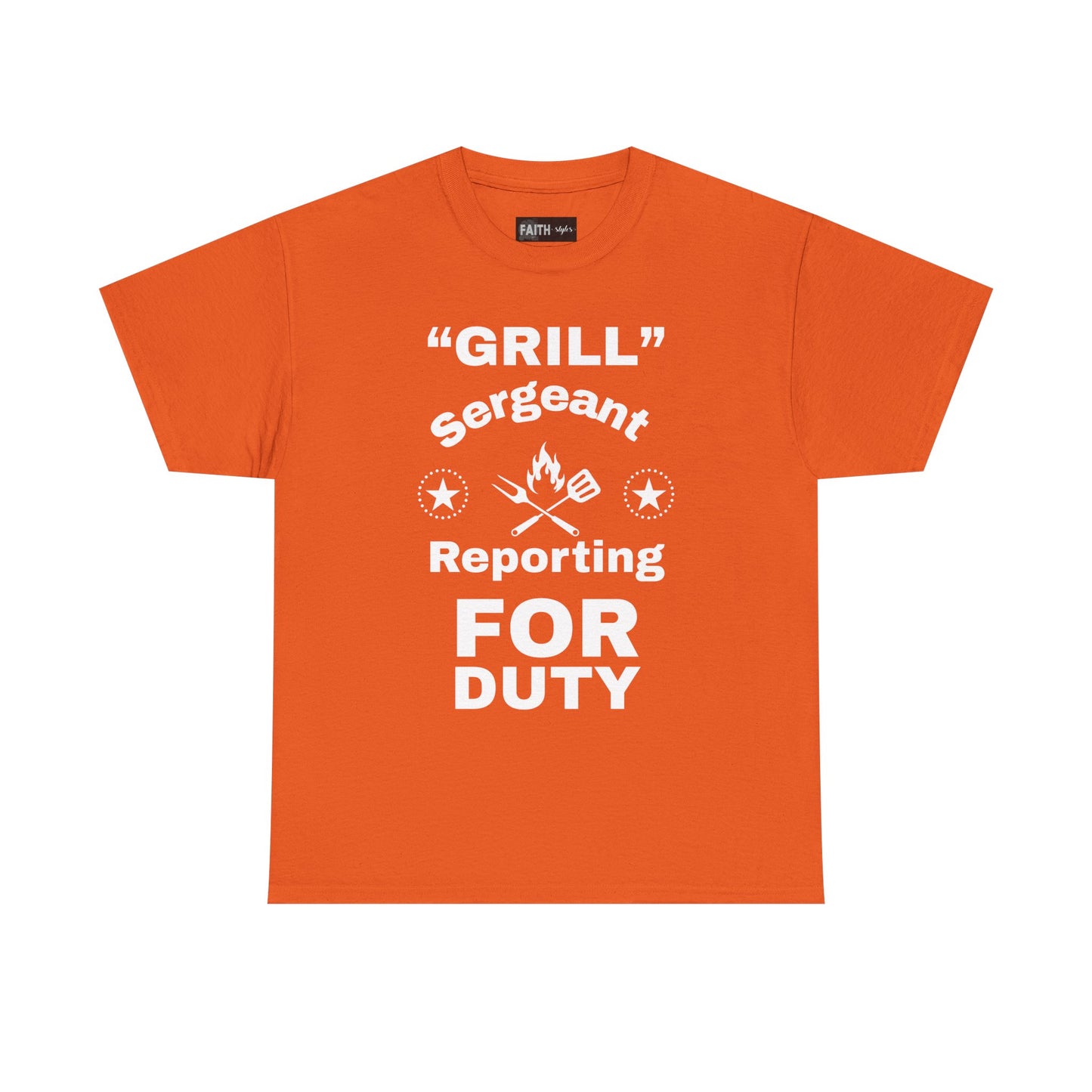 Grill Sergeant Tee - Perfect for BBQs, Father's Day Gift, Unisex Cotton T-Shirt, Outdoor Parties, Cooking Enthusiasts