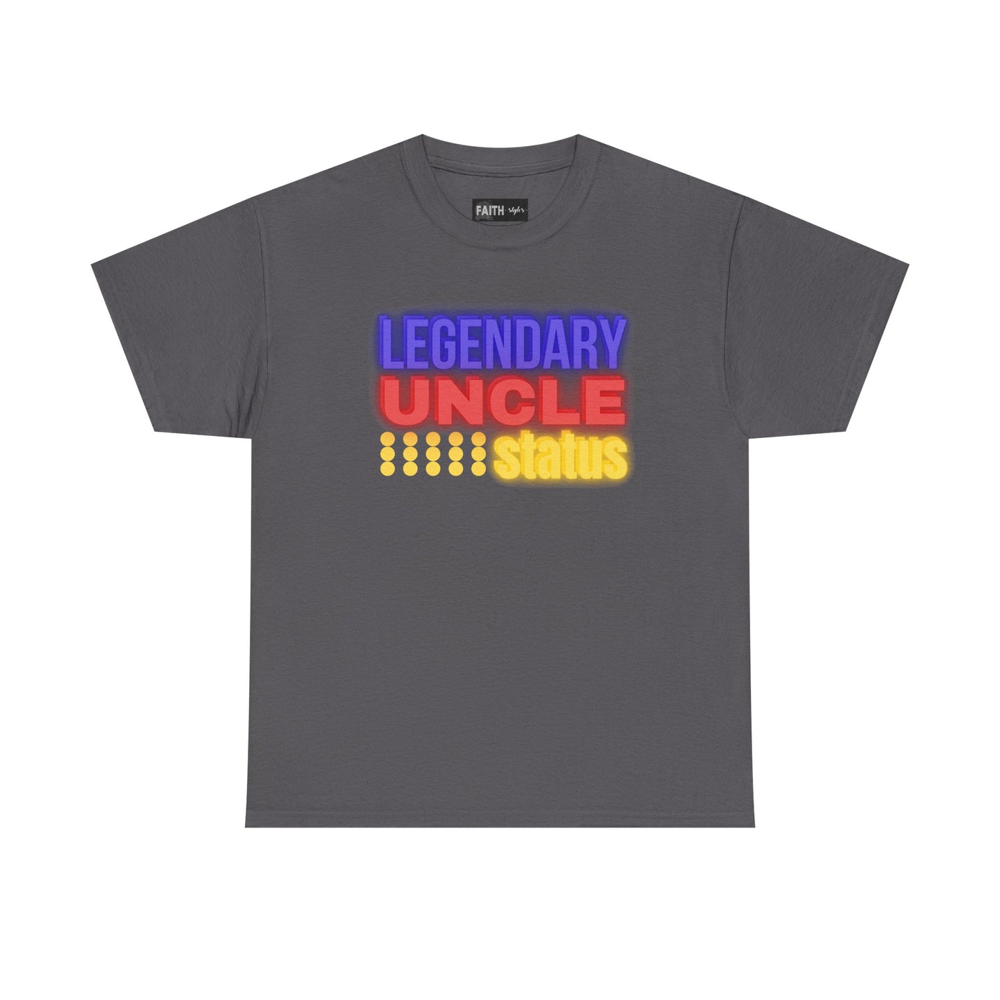 Legendary Uncle Heavy Cotton Tee, Gift for Uncle, Family Reunion Shirt, Fun Uncle T-Shirt, Birthday Gift for Him, Casual Wear