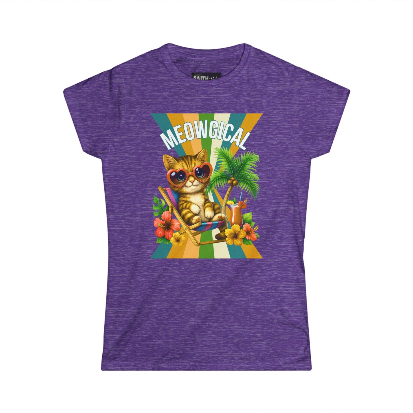 Meowgical Cat T-Shirt, Cute Cat Tee, Summer Vibes Shirt, Gift for Cat Lovers, Beach Day Outfit, Fun Casual Graphic Tee