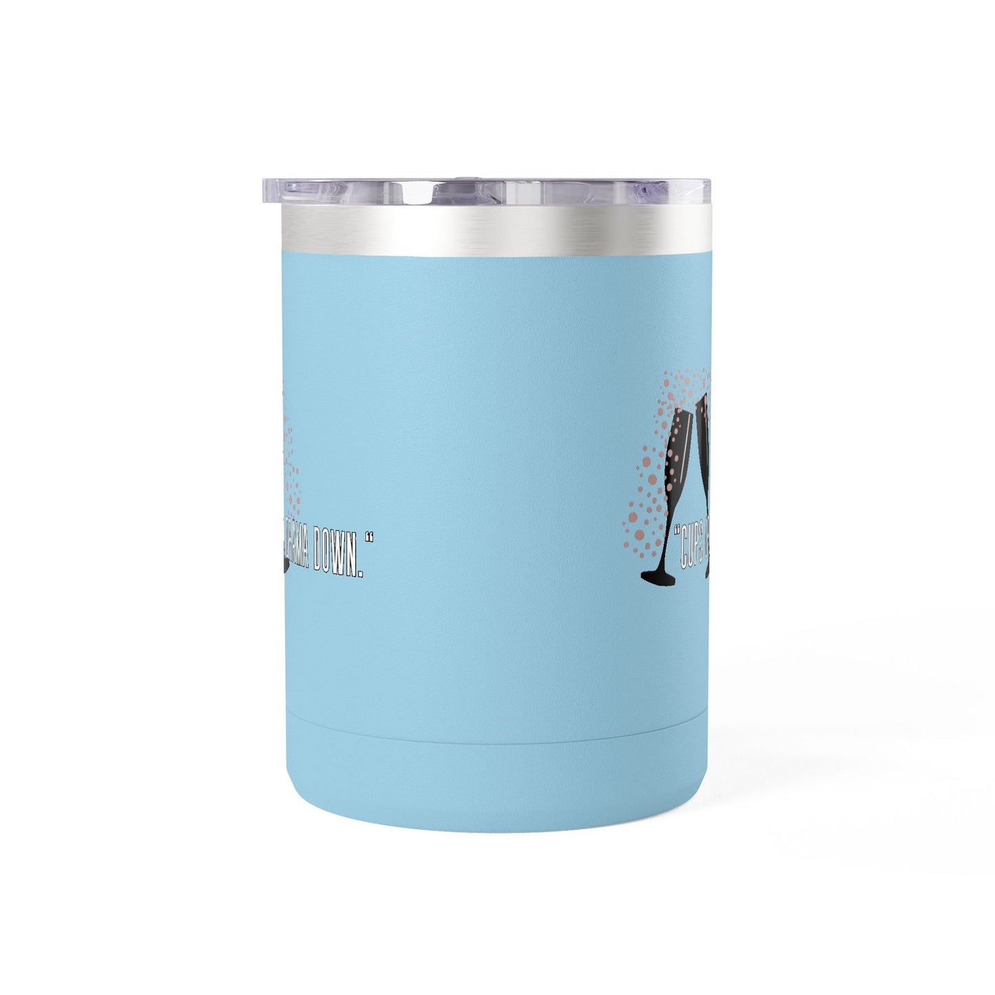Celebratory Coffee Mug Tumbler, Cheers Gift for Friends, 15oz Drinkware for Parties, Birthdays, Wedding, Fun Gatherings