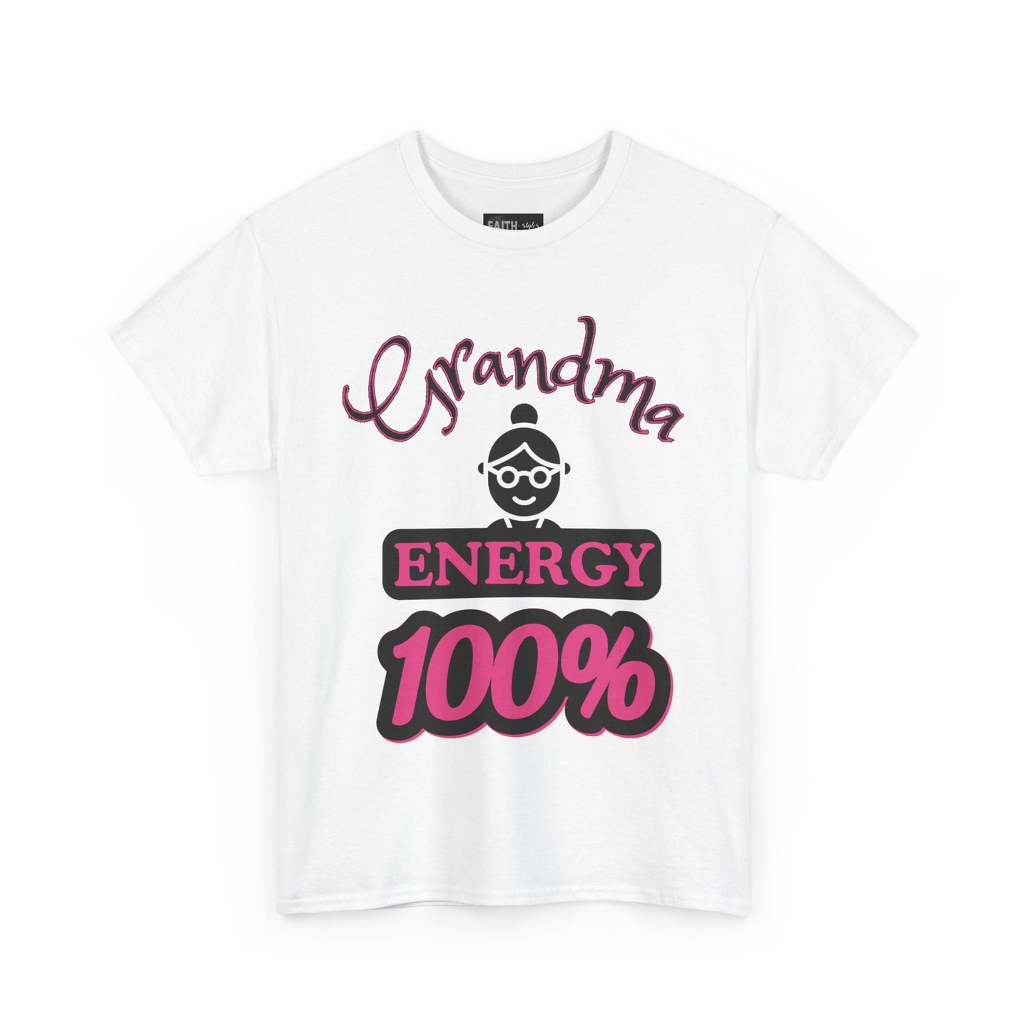 Fun Grandma Energy T-Shirt, Gift for Grandmothers, Casual Tee, Family Reunion Wear, Cute Gift for Mother's Day, Humor Shirt