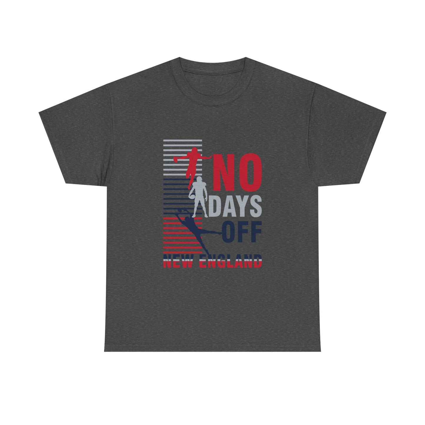 FaithStyles “No Days Off” Graphic Tee – New England Football Fan Shirt