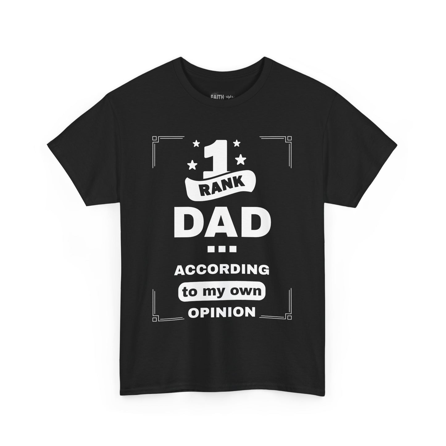#1 Dad Unisex Heavy Cotton Tee - Perfect Gift for Father's Day, Birthday, or Family Celebrations, Casual Wear, Statement T-Shirt
