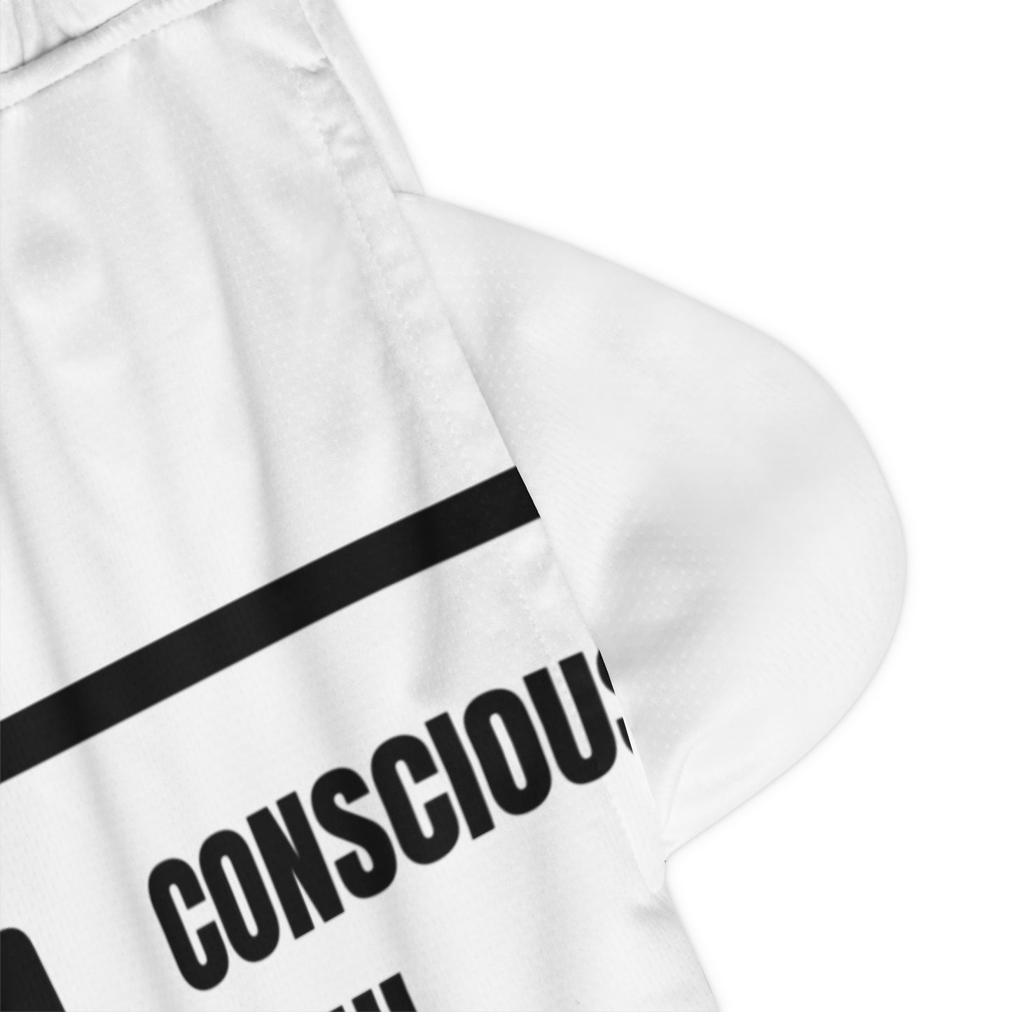 Basketball Rib Shorts with Motivational Text | Perfect for Athletes, Casual Wear, Gifts, Summer Sports, Gym Apparel