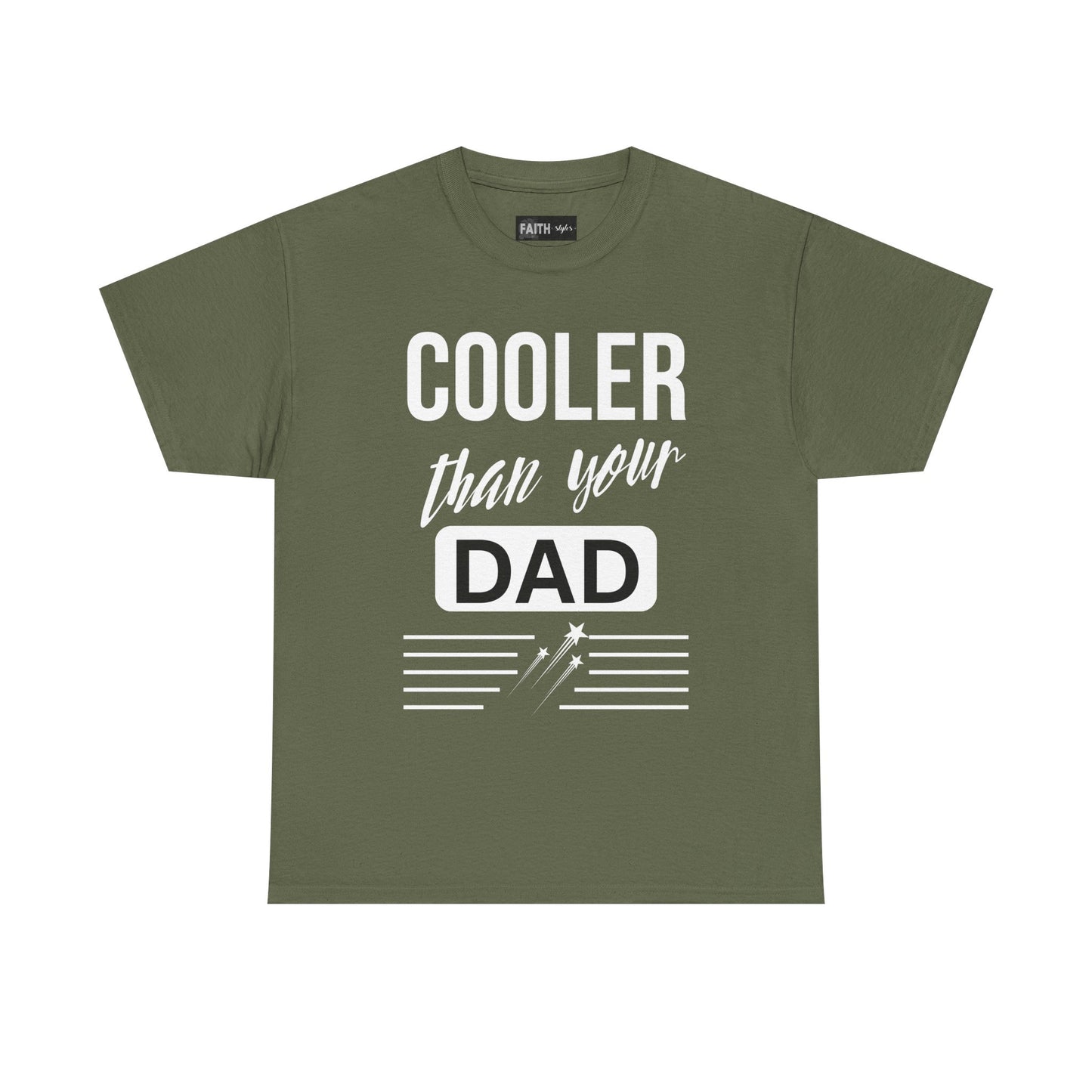 Cooler Than Your Dad Tee - Funny Gift for Dads, Unisex Cotton T-Shirt, Father's Day, Birthday, Casual Wear, Gift for Him, Dad Humor