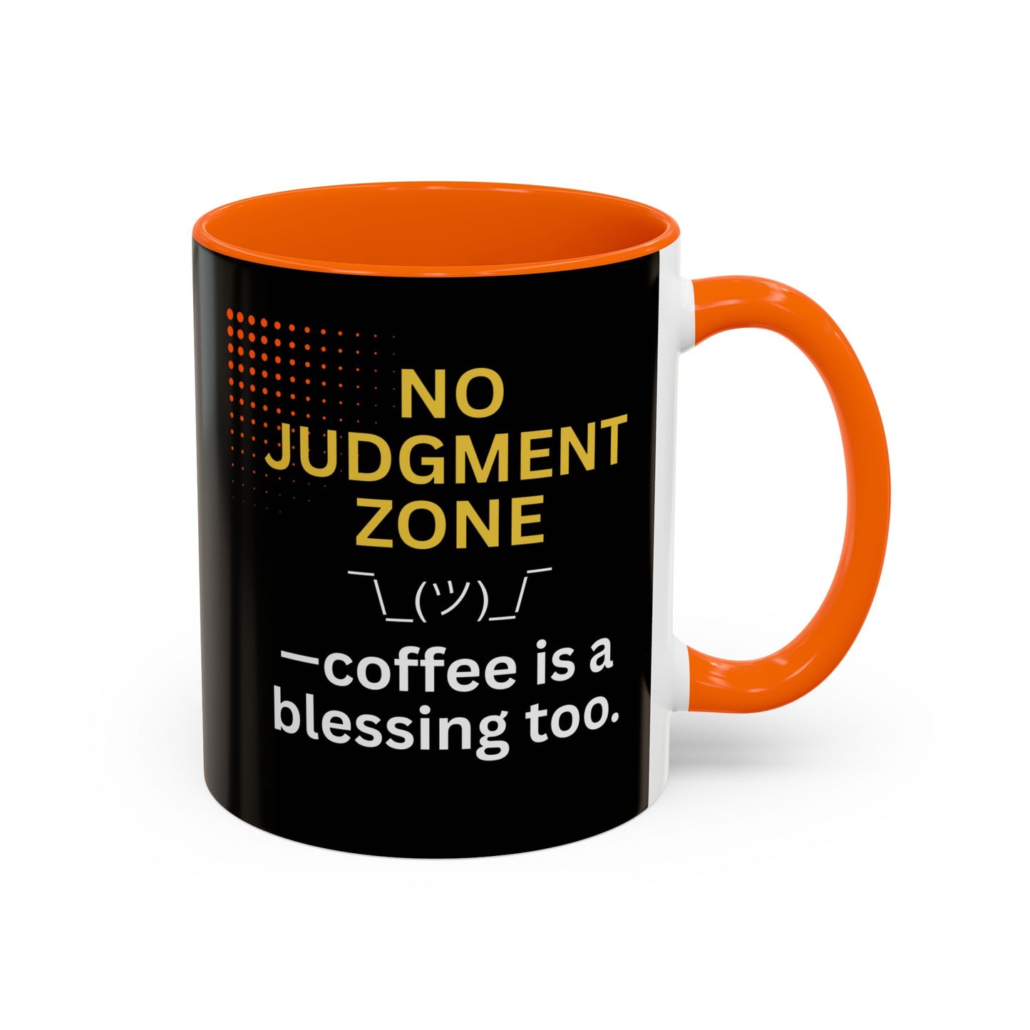 No Judgment Zone Coffee Mug, Funny Gift for Coffee Lovers, Unique Java Cup, Perfect for Birthdays, Inspirational Drinkware