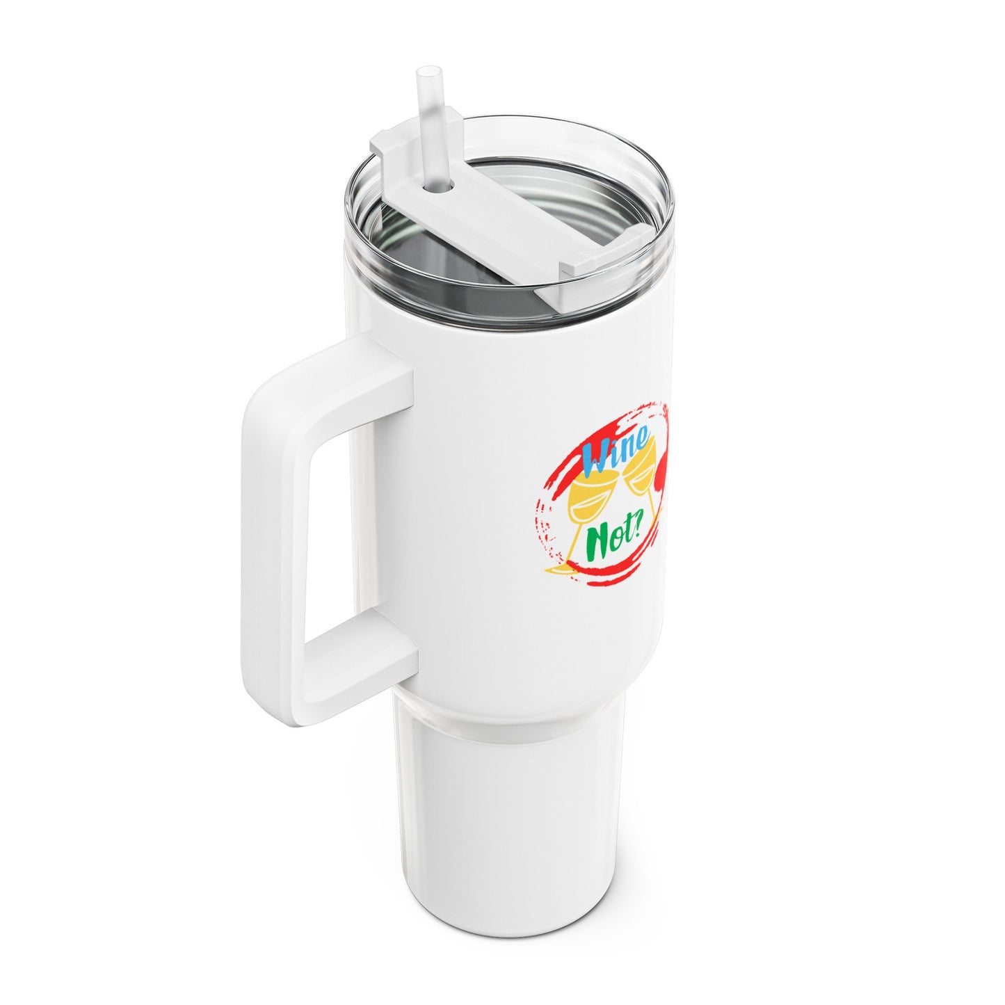 Vibrant 40oz Tumbler with Straw - Perfect for Picnics, Travel, or Everyday Hydration, Personalize Your Drinkware!