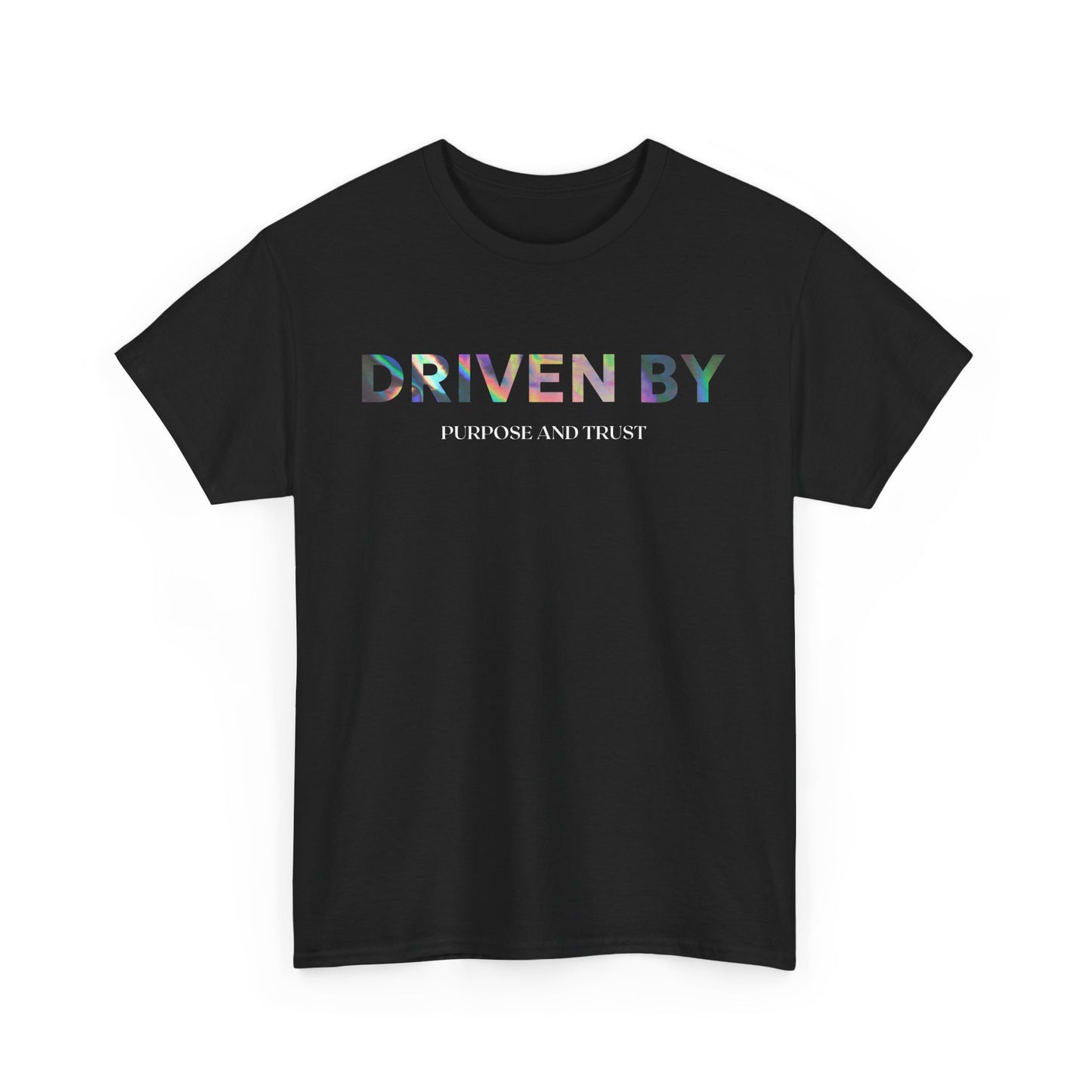 Driven By Inspiration Unisex Heavy Cotton Tee, Motivational Shirt, Casual Wear, Gift Idea for Friends, Positive Vibes, Everyday Style