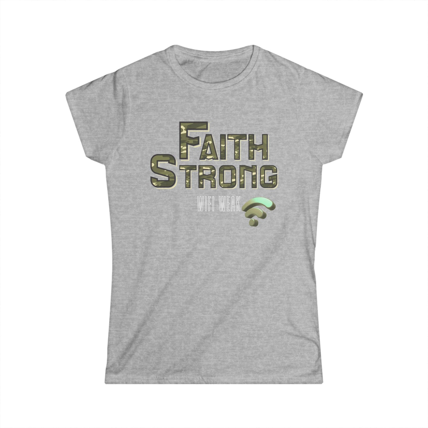 Faith Strong Women's Tee - Inspirational T-Shirt for Believers, Casual Top, Fitness Wear, Gift for Faith, Everyday Style