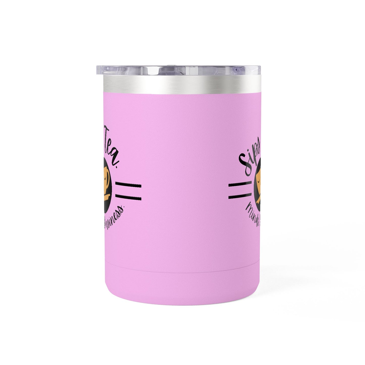 Coffee Lover's Tumbler with Sips Tea Design, Insulated Mug for Home, Travel, Gift for Coffee & Tea Lovers, Birthday, Office, Everyday Use