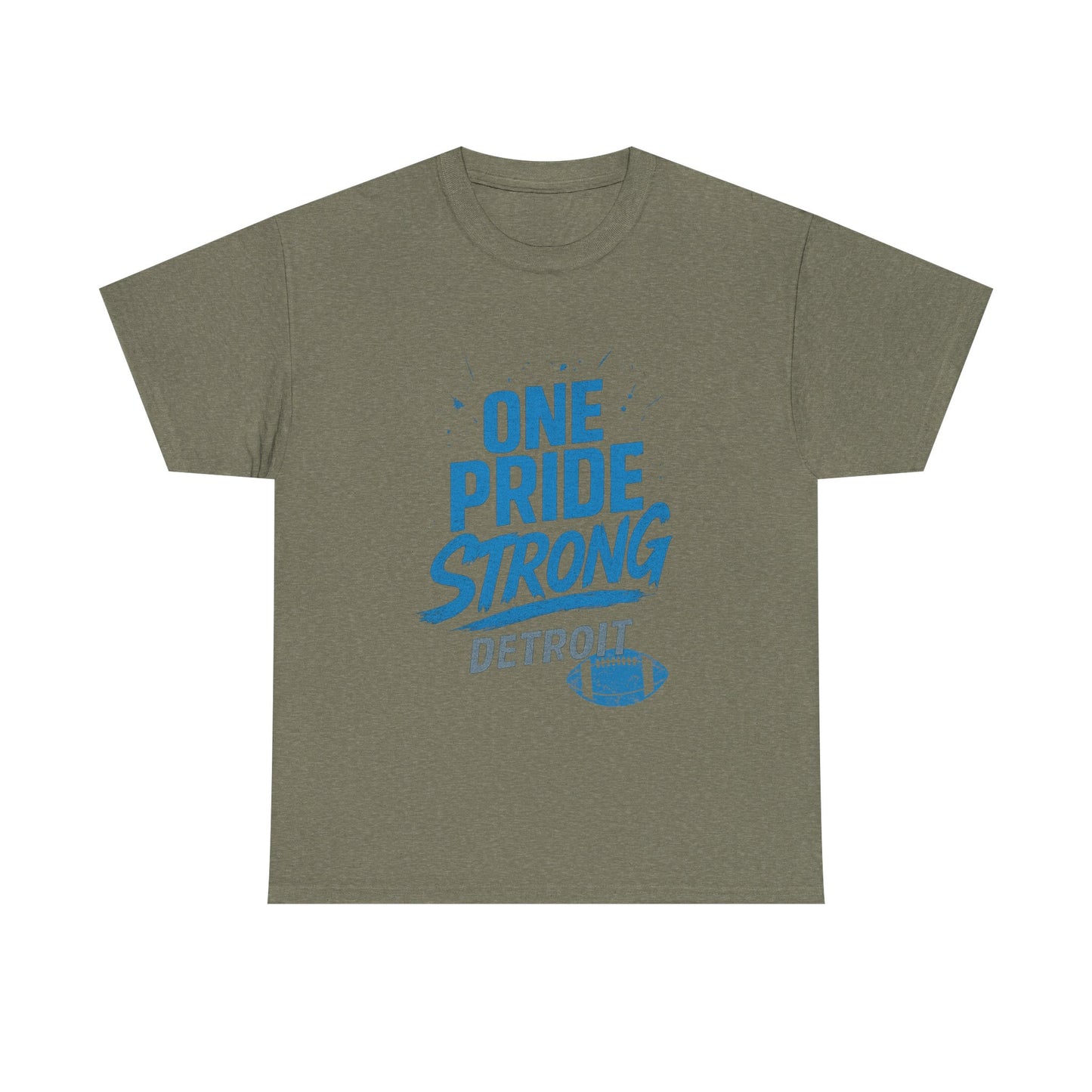 Detroit Lions Pride Tee - Male Heavy Cotton T-Shirt, Football Fan Apparel, Game Day Gear, Gift for Sports Lovers, Casual Wear