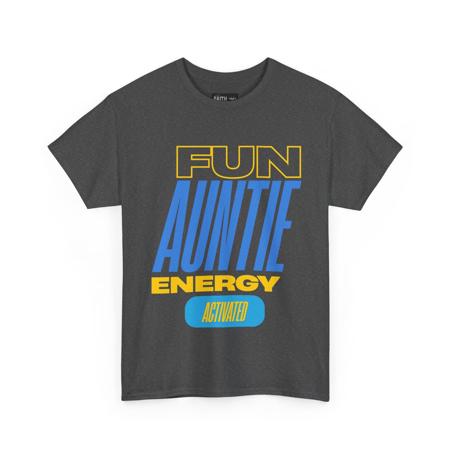 Fun Auntie Energy Activated Tee - Perfect Gift for Cool Aunts, Casual Wear, Gifting, Family Celebrations, Aunt's Day