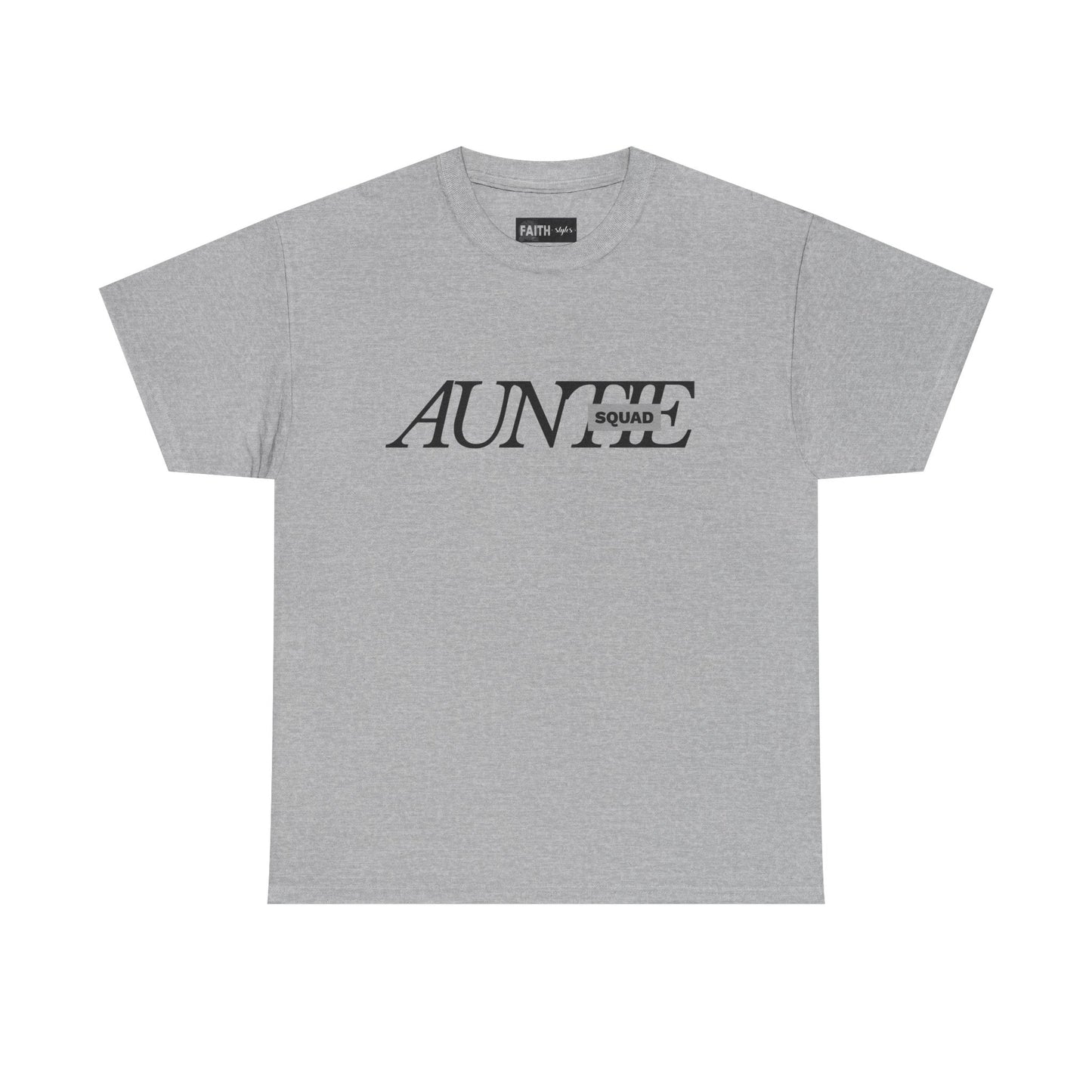Auntie Squad Unisex Heavy Cotton Tee | Perfect Gift for Aunts | Family Reunion, Birthday, Mother's Day, Casual Wear, Everyday Comfort
