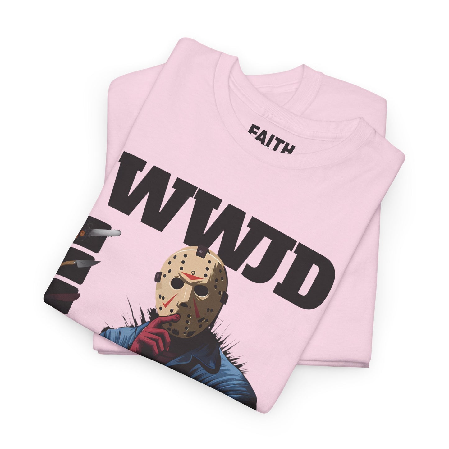WWJD Unisex Heavy Cotton Tee, Graphic T-Shirt, Casual Wear, Gift for Him, Trendy Apparel, Statement Tee