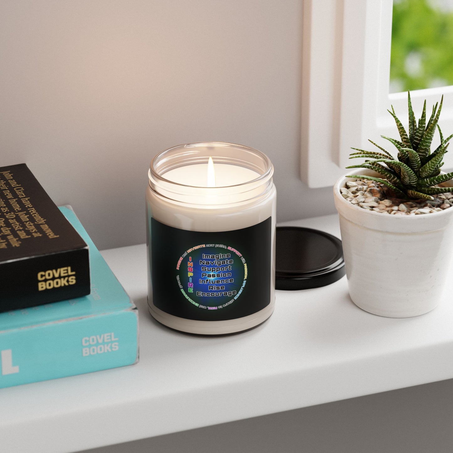 "INSPIRE" Scented Soy Candle, 9oz