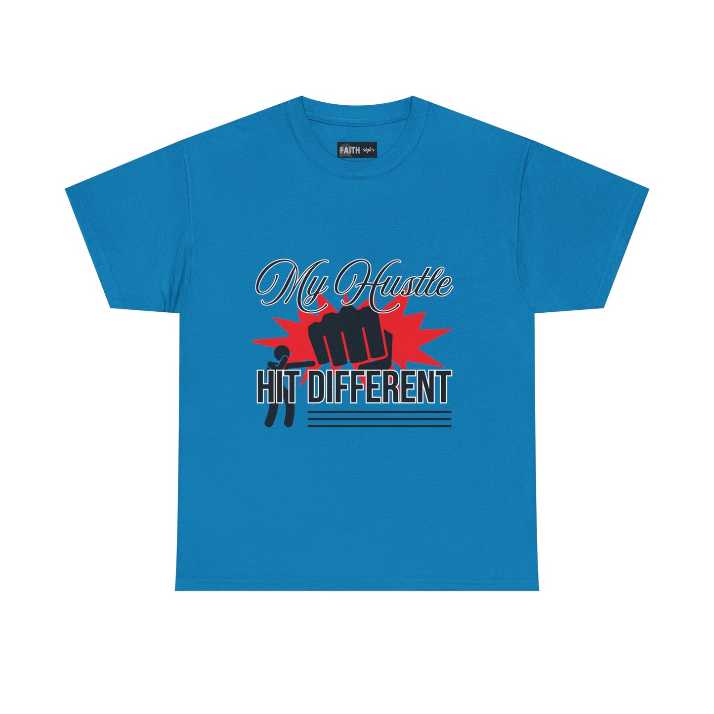 My Hustle Hits Different Cotton Tee, Motivational T-Shirt, Unisex Casual Wear, Gift for Entrepreneurs, Hustle Culture Apparel, Workout Shirt