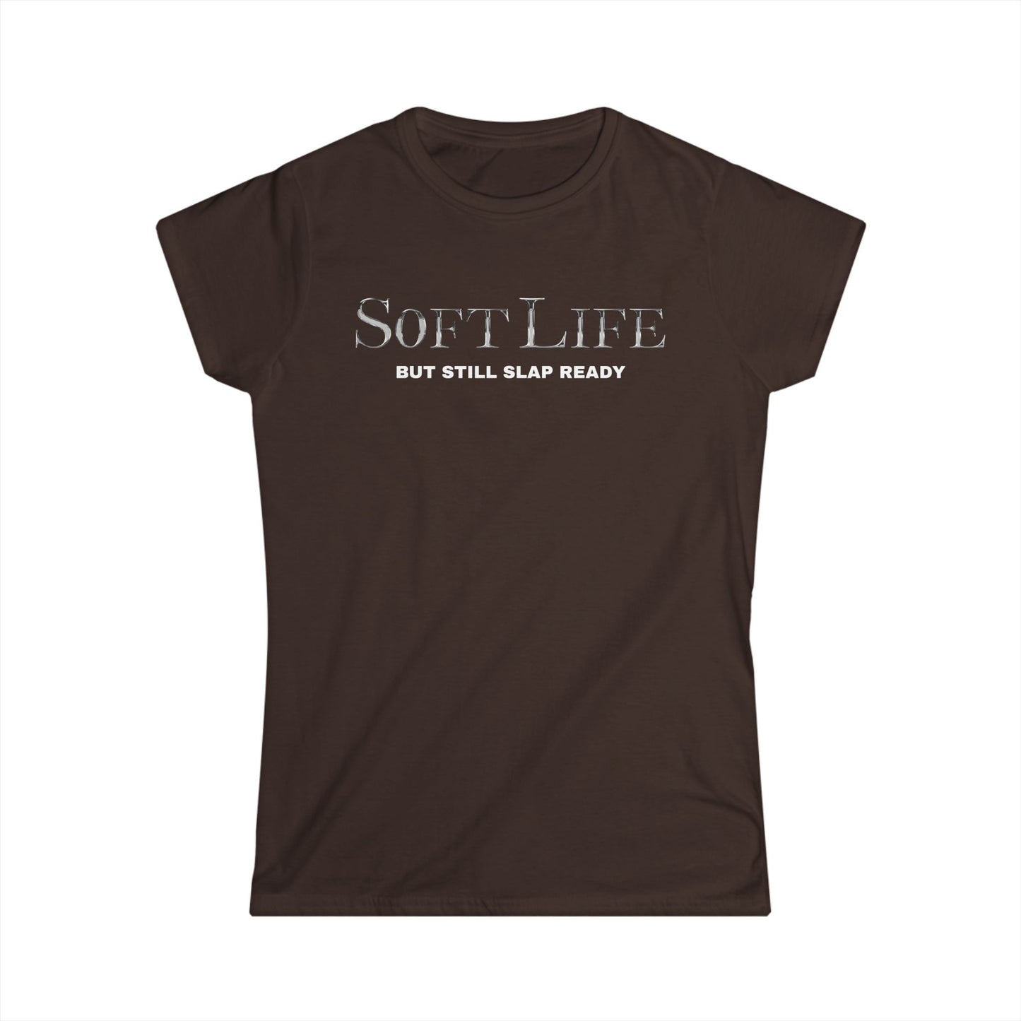 Women's Softstyle Tee, Casual Graphic Tee, Soft Life Shirt, Everyday Wear, Gift for Her, Relaxed Style Tee