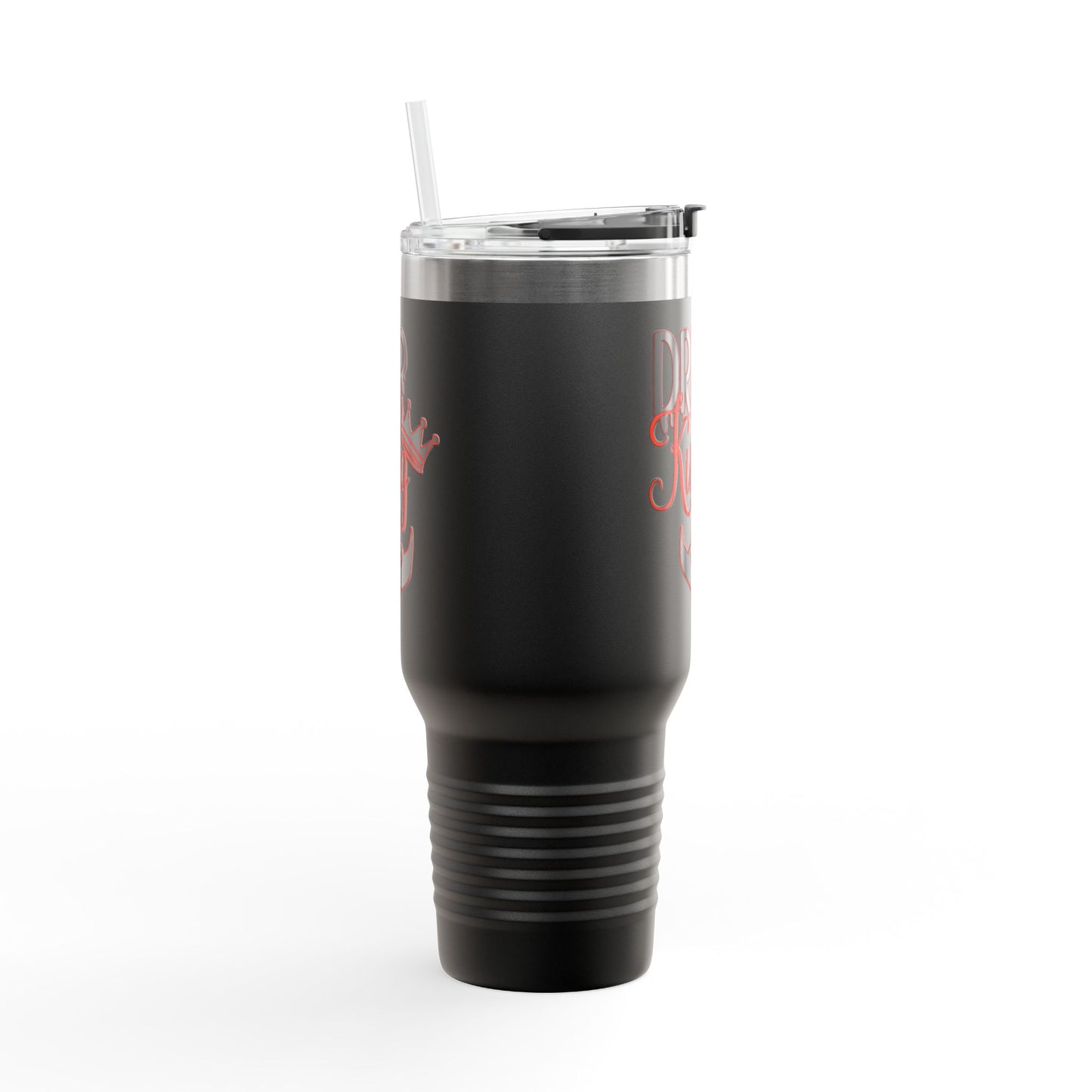 Drip King Insulated Travel Mug, 40oz | Perfect for Coffee Lovers, Gift for Him, Road Trips, Bearded Men, Stylish Drinkware