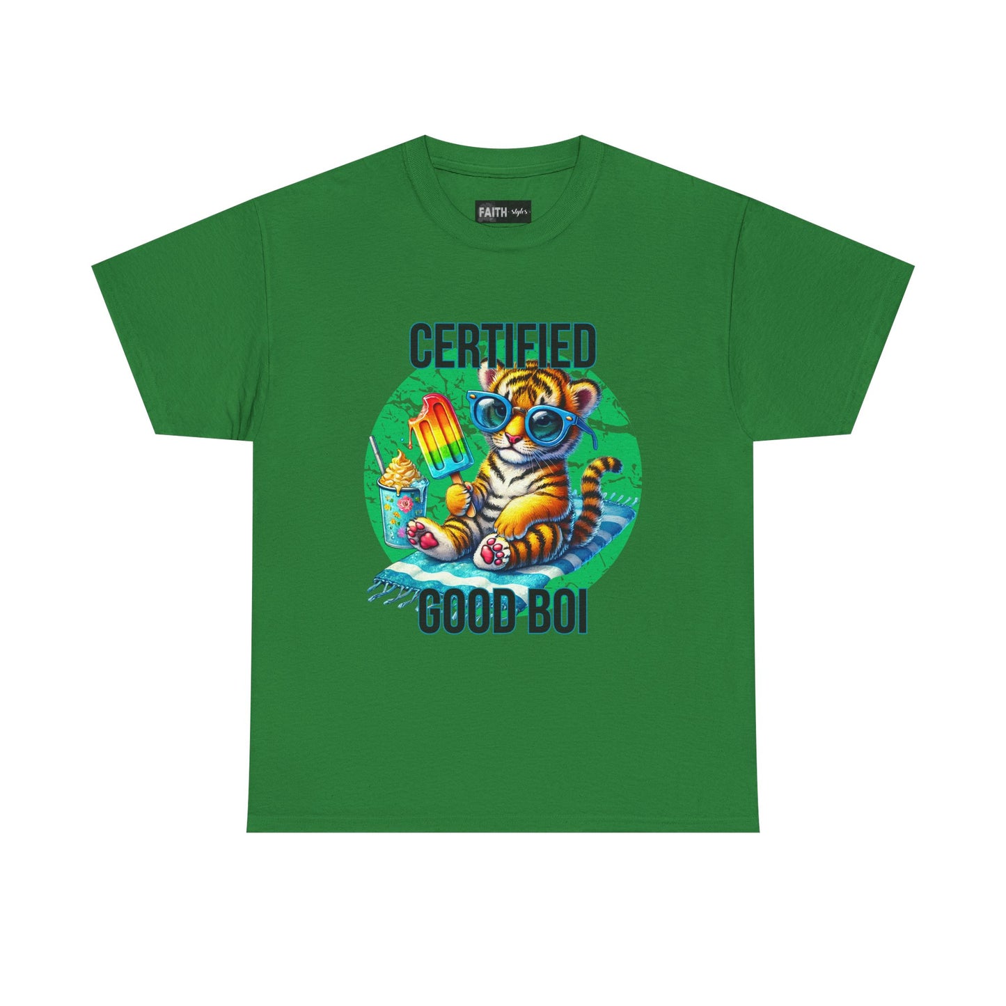Certified Good Boi Unisex Heavy Cotton Tee, Animal Lover Tee, Cute Pet Shirt, Fun Graphic T-Shirt, Gift for Pet Owners, Casual Wear