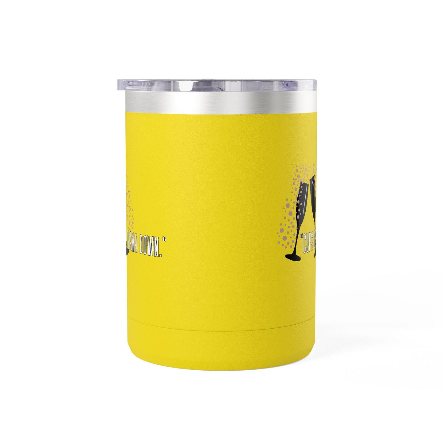 Celebratory Coffee Mug Tumbler, Cheers Gift for Friends, 15oz Drinkware for Parties, Birthdays, Wedding, Fun Gatherings