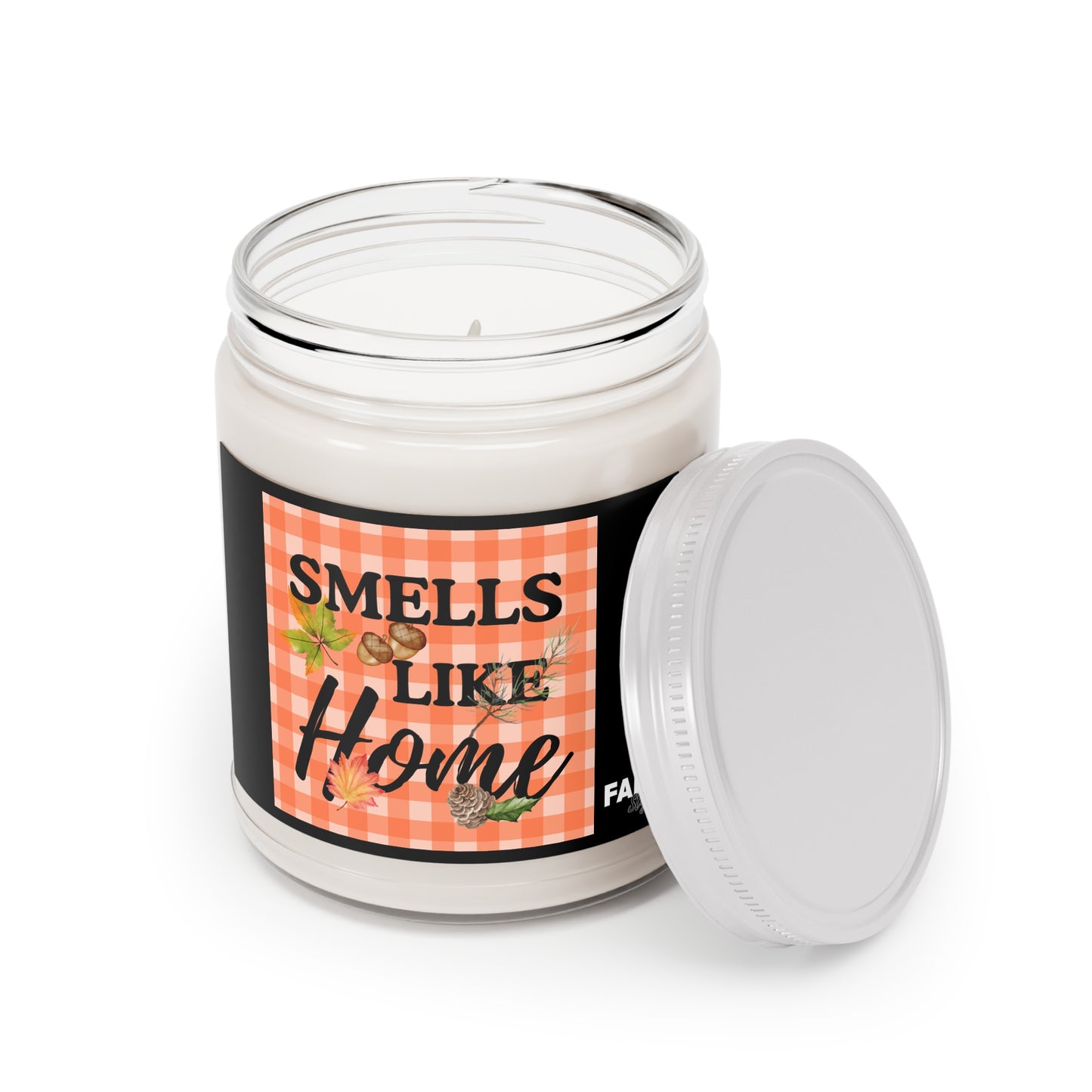 FaithStyles Smells Like Home Scented Soy Candle, Cozy Gift, Autumn Decor, Relaxation Candle, Home Fragrance, Fall Scented Candles