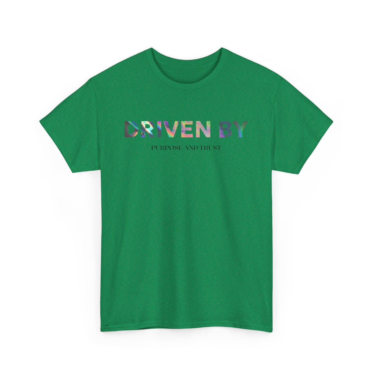 Driven By Inspiration Unisex Heavy Cotton Tee, Motivational Shirt, Casual Wear, Gift Idea for Friends, Positive Vibes, Everyday Style