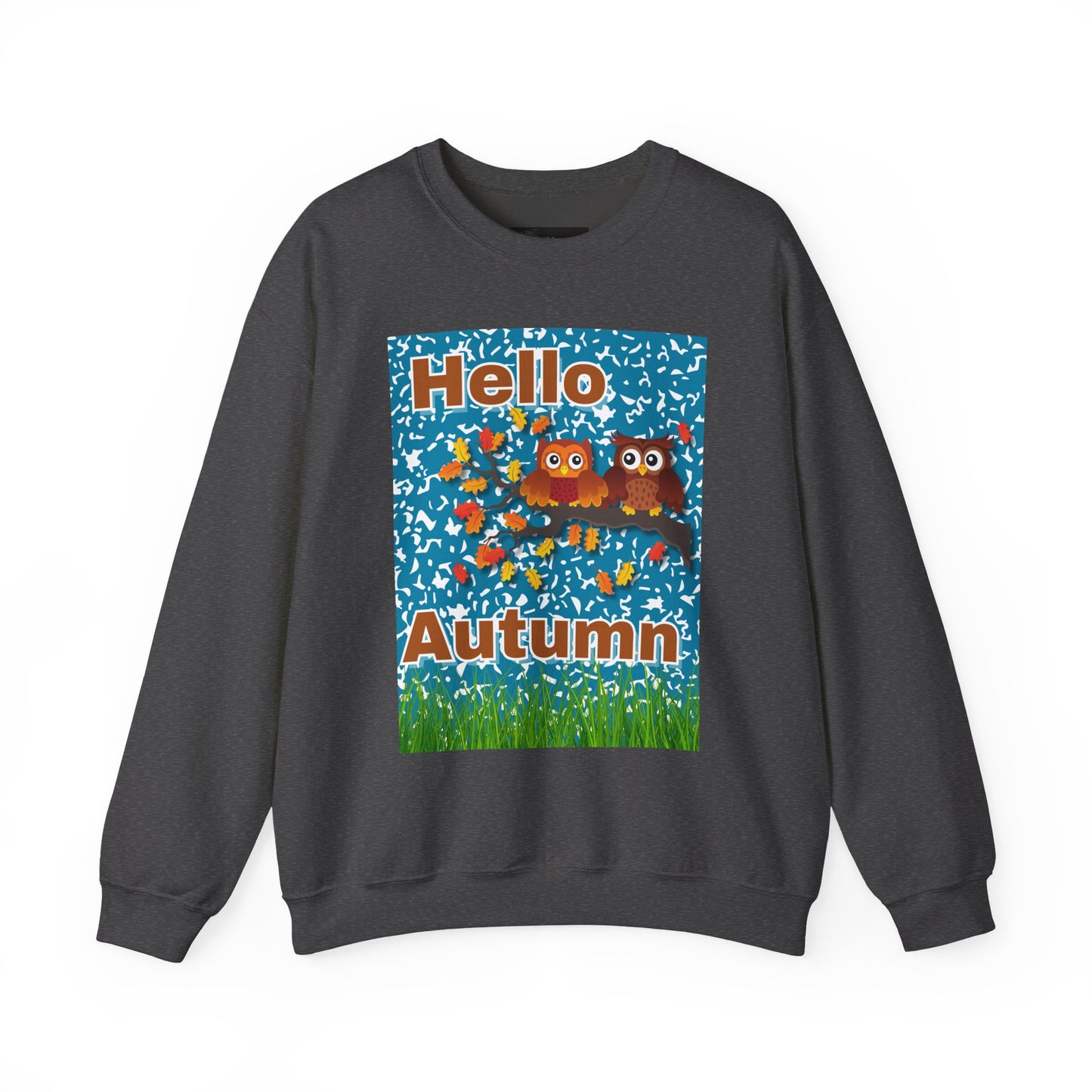 Autumn Owl Crewneck Sweatshirt, Cozy Fall Apparel, Seasonal Gift, Halloween, Thanksgiving, Cute Sweatshirt, Unisex Fall Fashion
